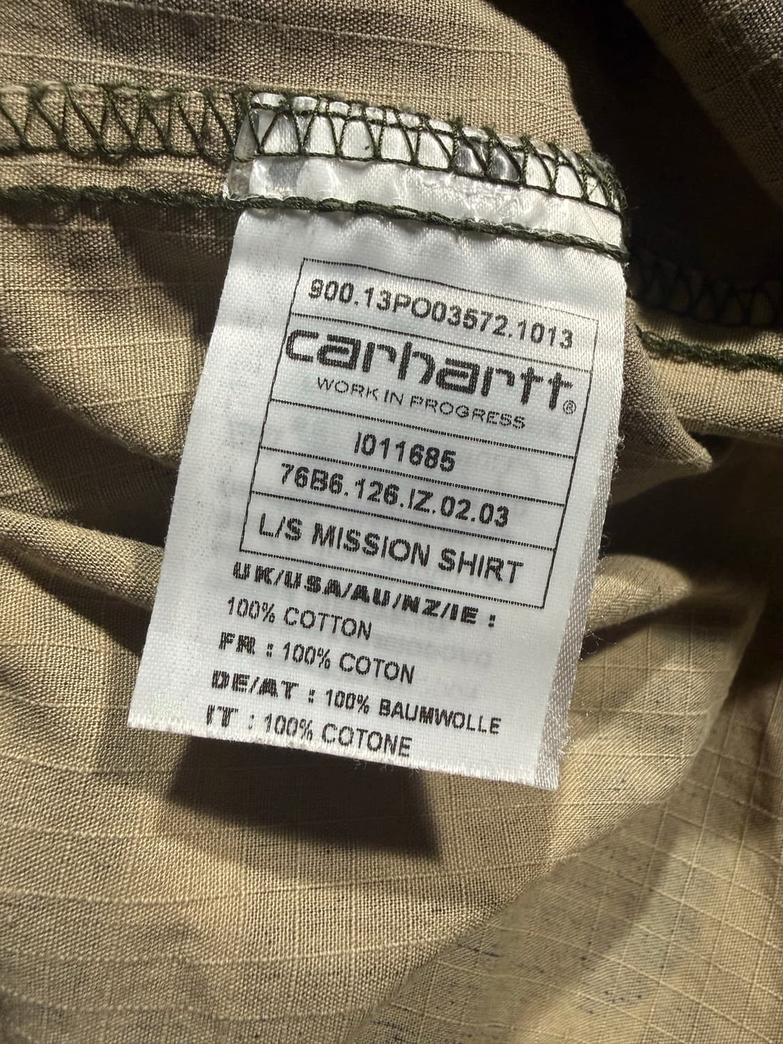 Carhartt Wip 칼하트 윕 카모플라쥬 셔츠 상품이미지4