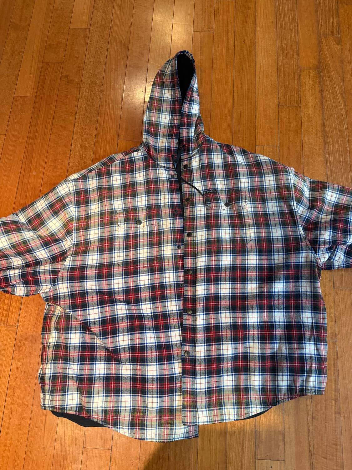 [M] 23SS 발렌시아가 블리치 후드 셔츠 상품이미지1