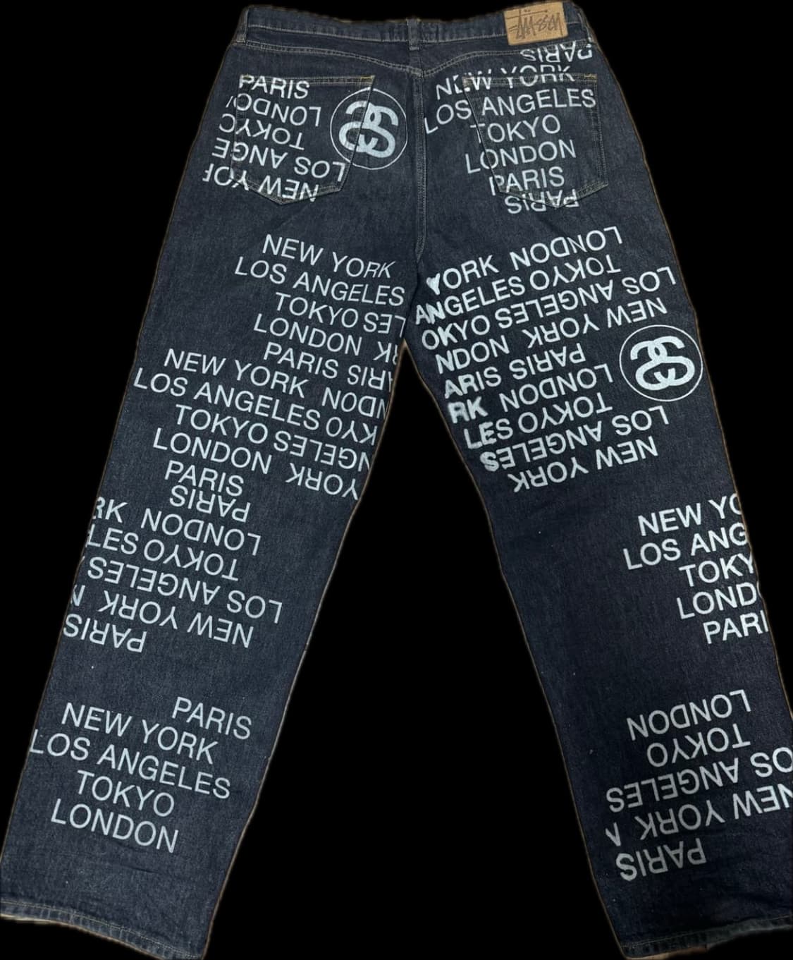 스투시 빅 올 진 시티 링크 워시드 블랙 [34] 상품이미지1