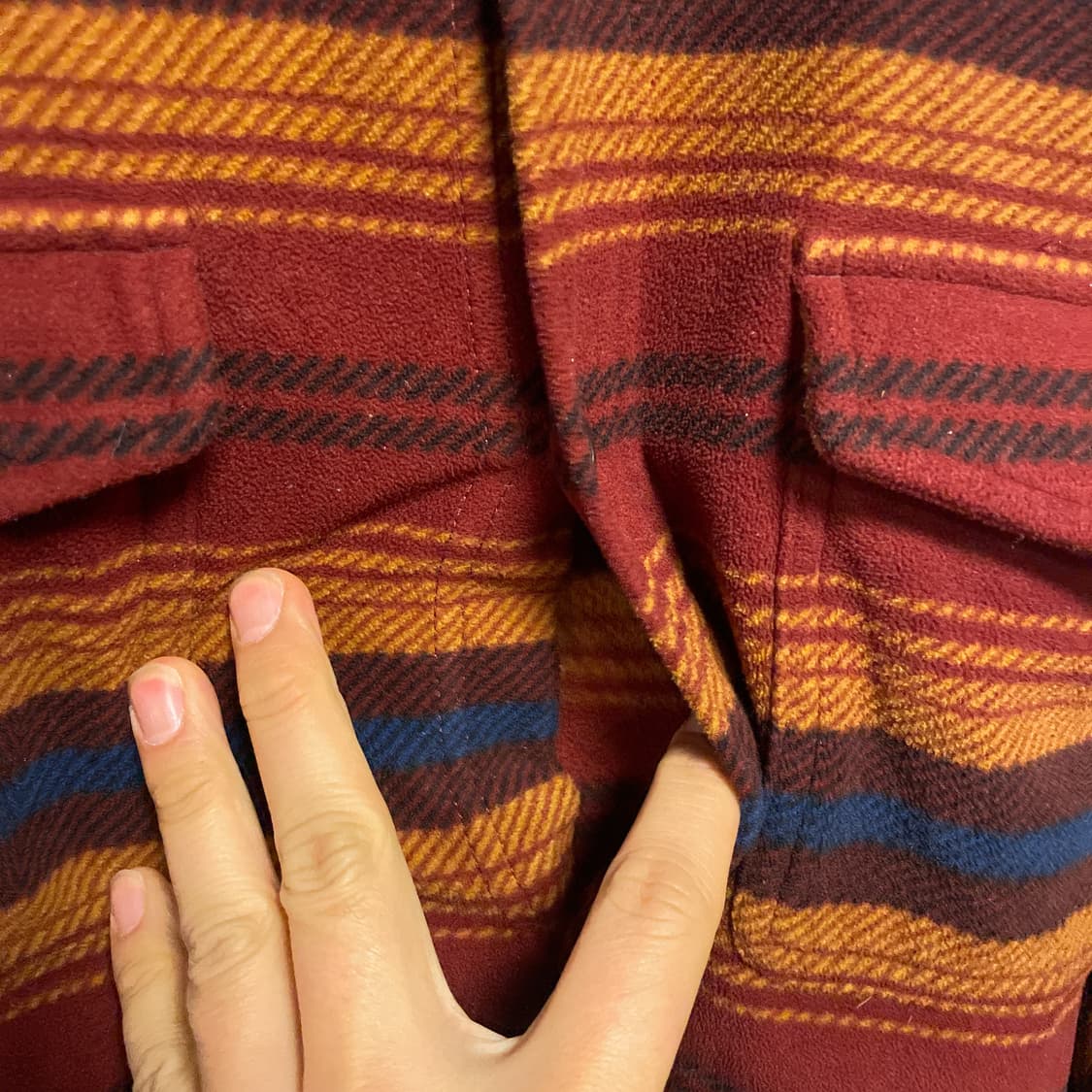 유니클로 에스닉 스트라이프 셔츠 자켓 XXL 상품이미지4