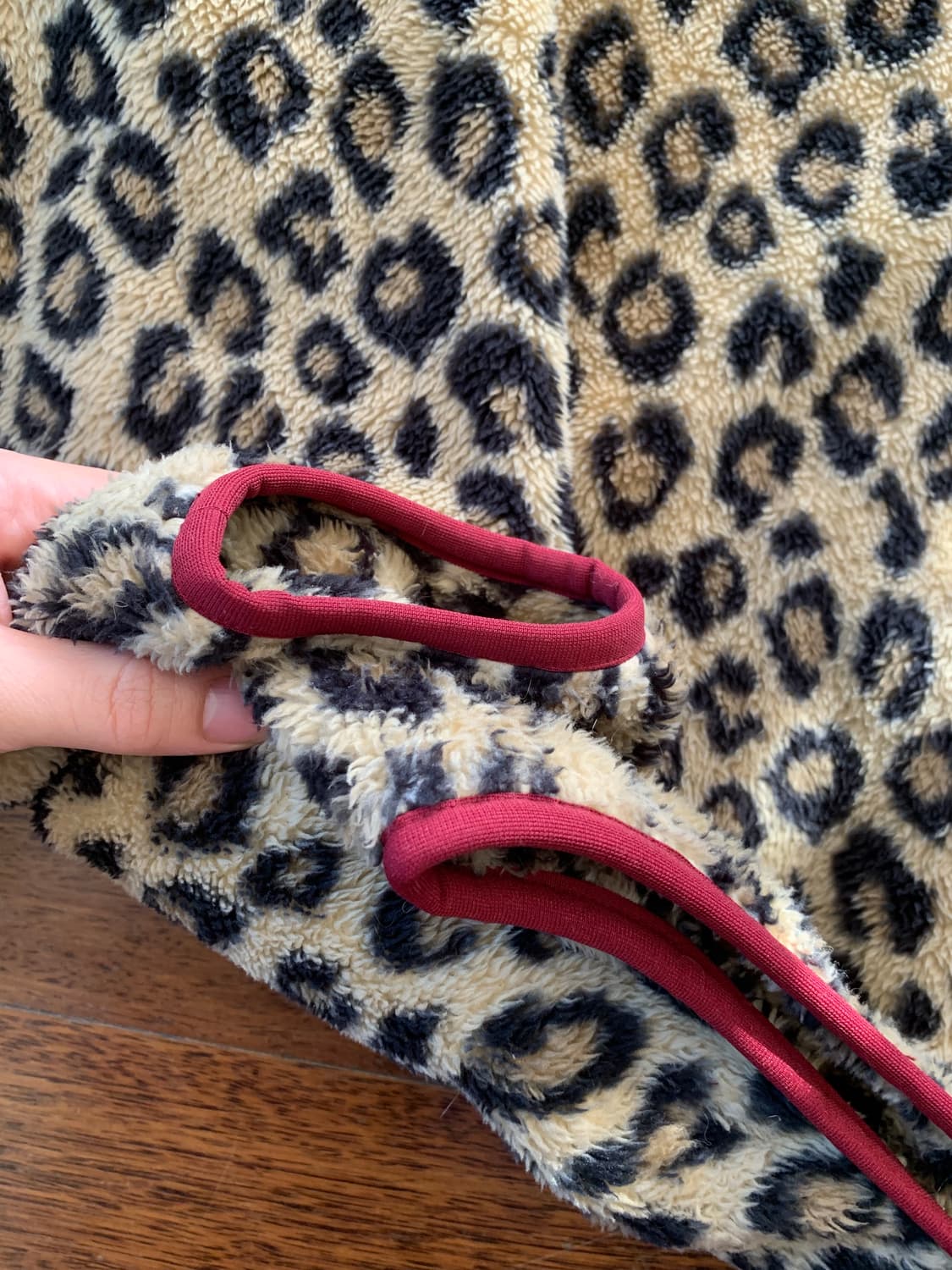 캐피탈 레오파드 후리스 4사이즈 하프집업 플리스 상품이미지4