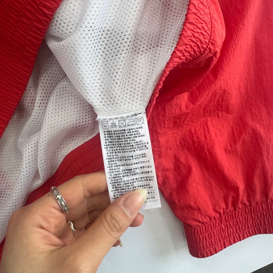 Adidas 아디다스 빅 파이어로고 레드 바람막이 상품이미지5