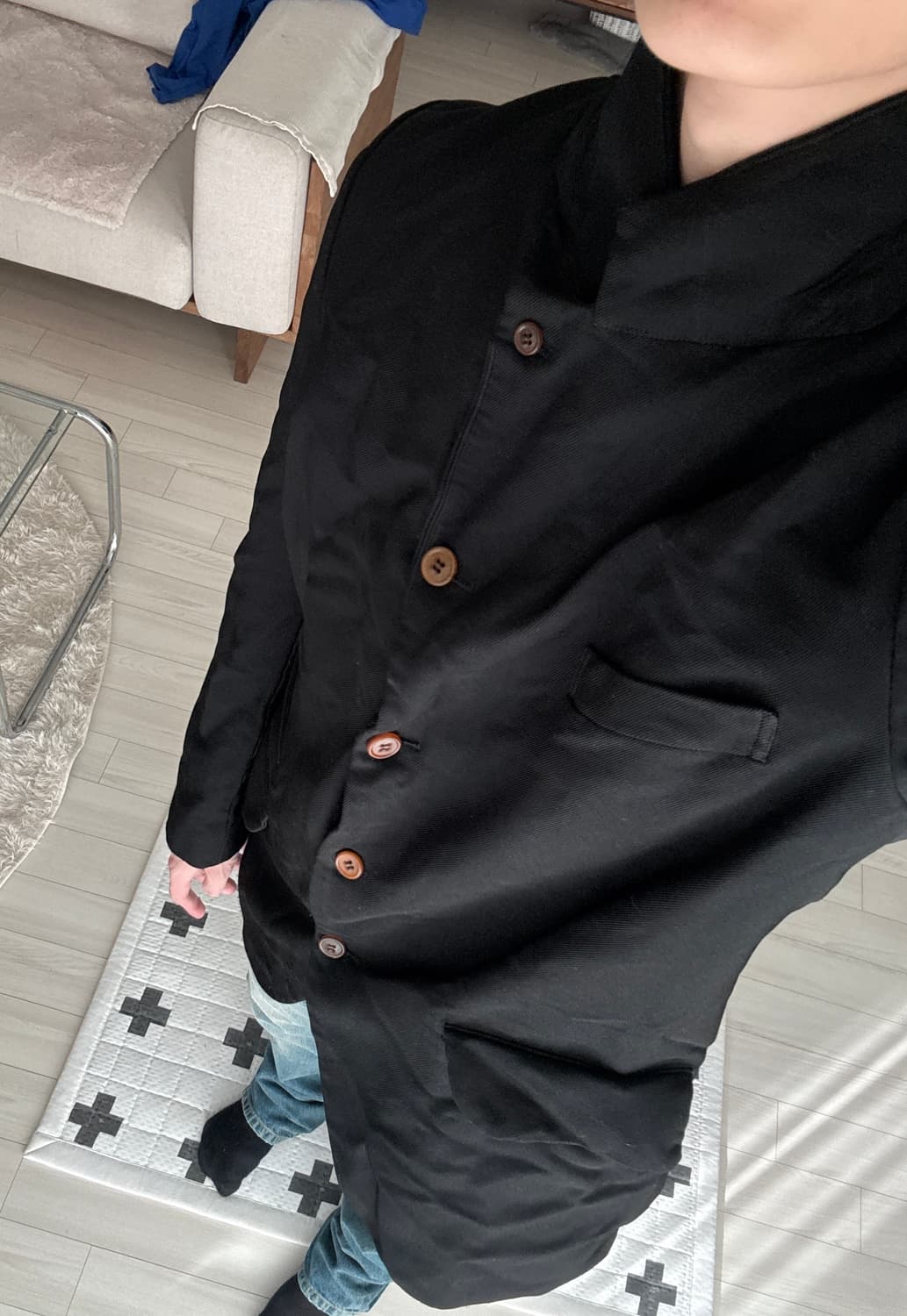 꼼데가르송 옴므 듀스 측융 울 블레이저 상품이미지2