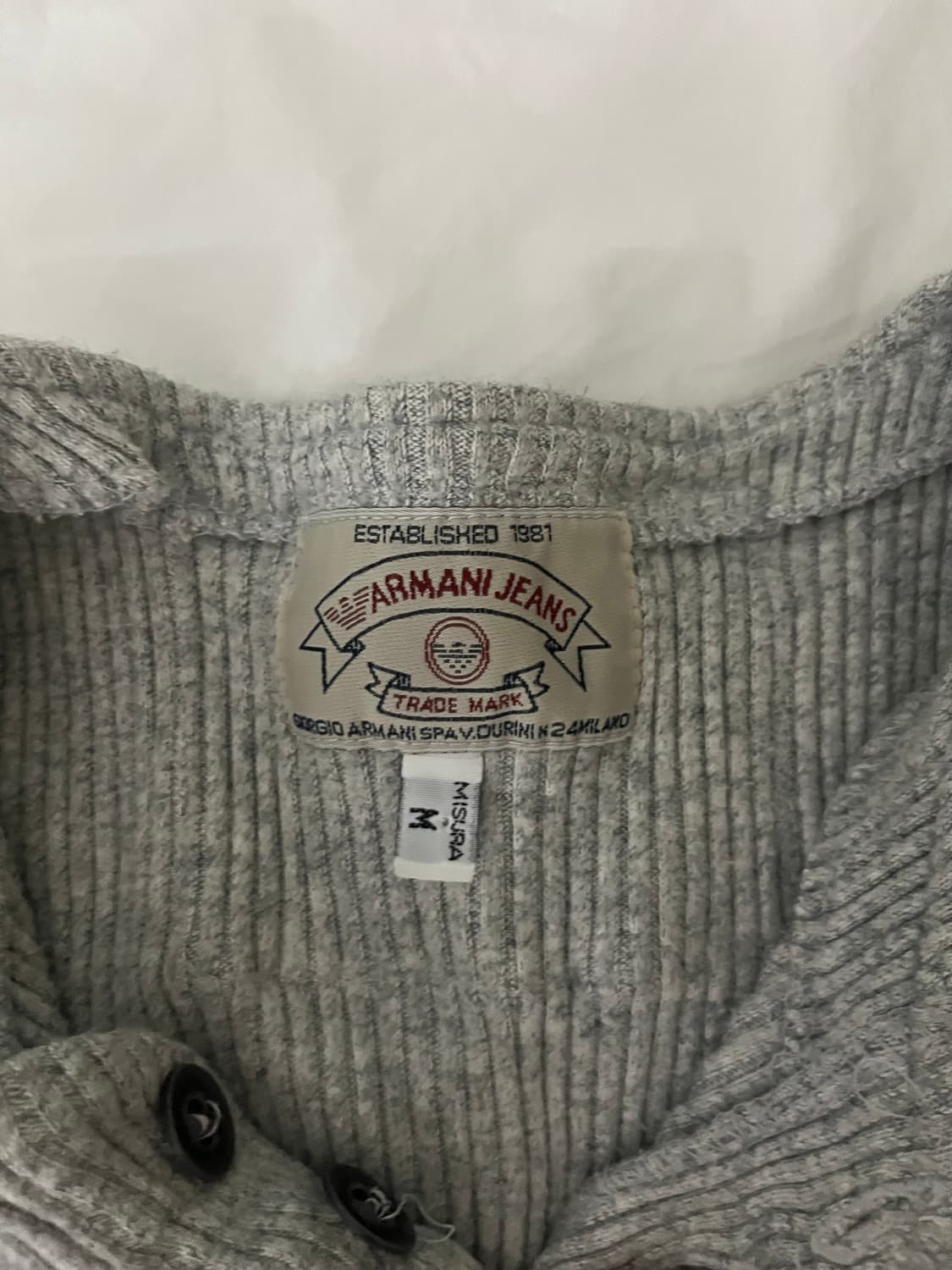 Armani knit henley neck 상품이미지3