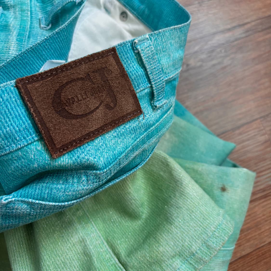 까발리 아트 워싱 데님 청바지 26 아카이브 저스트 오염 하자 상품이미지5