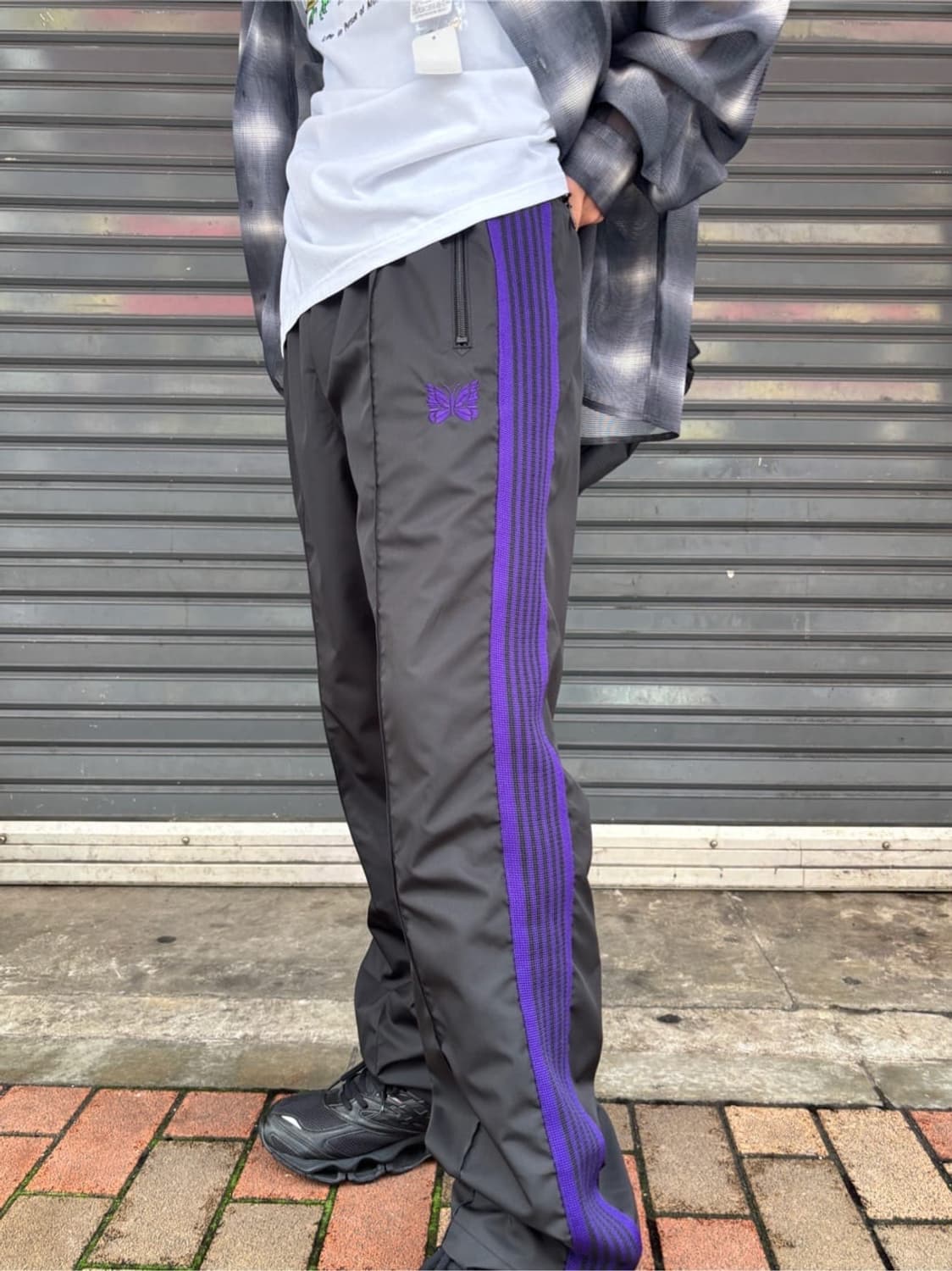 새상품) 니들스x비버 별주한정 블랙 나일론팬츠S 상품이미지1