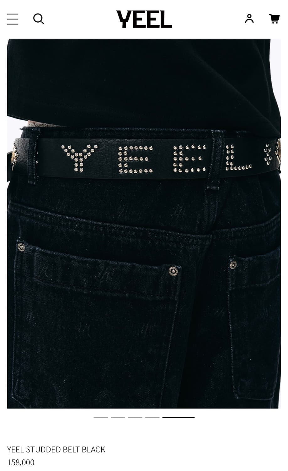 YEEL 큐빅 레오파드 스터드 벨트 LEEY 상품이미지3