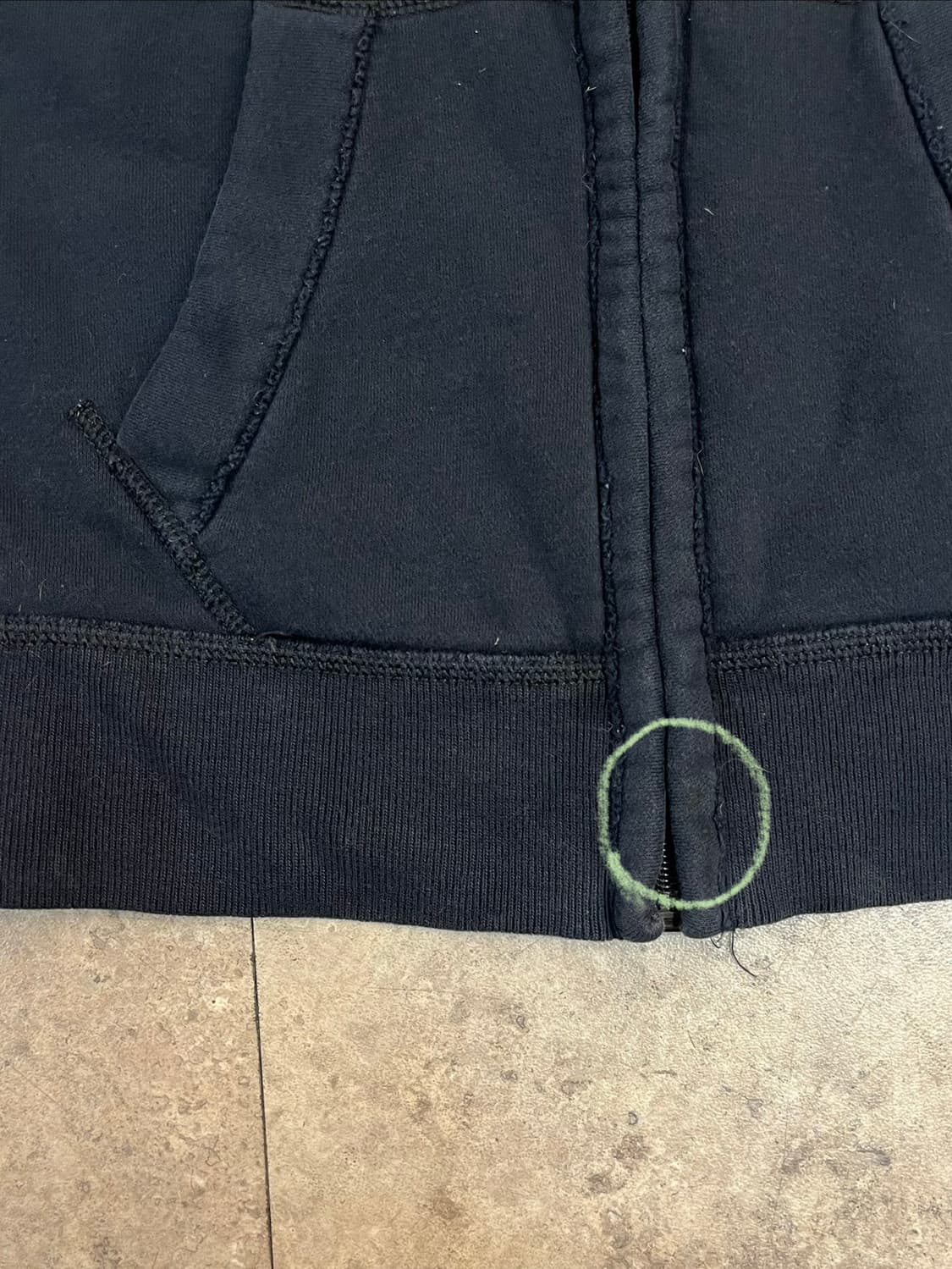 아베크롬비 기모 집업 블랙 키즈 L #csz3760 상품이미지6