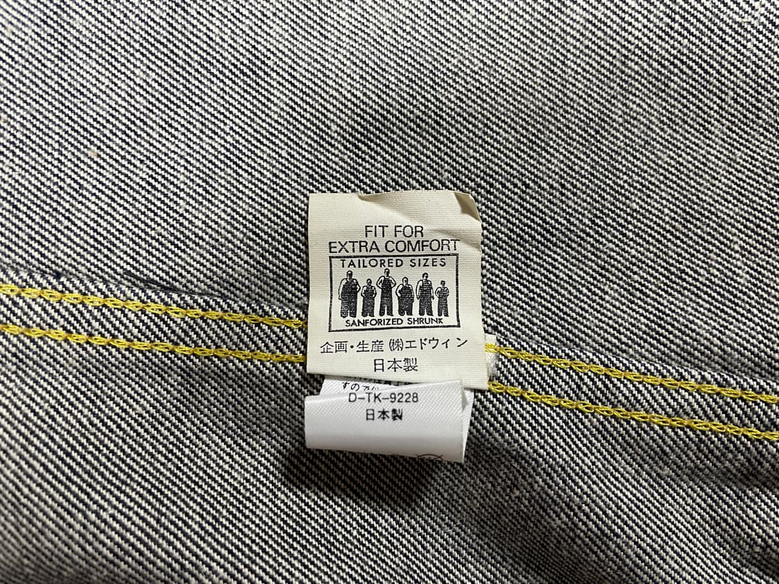 95) RRL동일모델 50's 복각 Lee X 에드윈 데님자켓(일본제) 상품이미지4