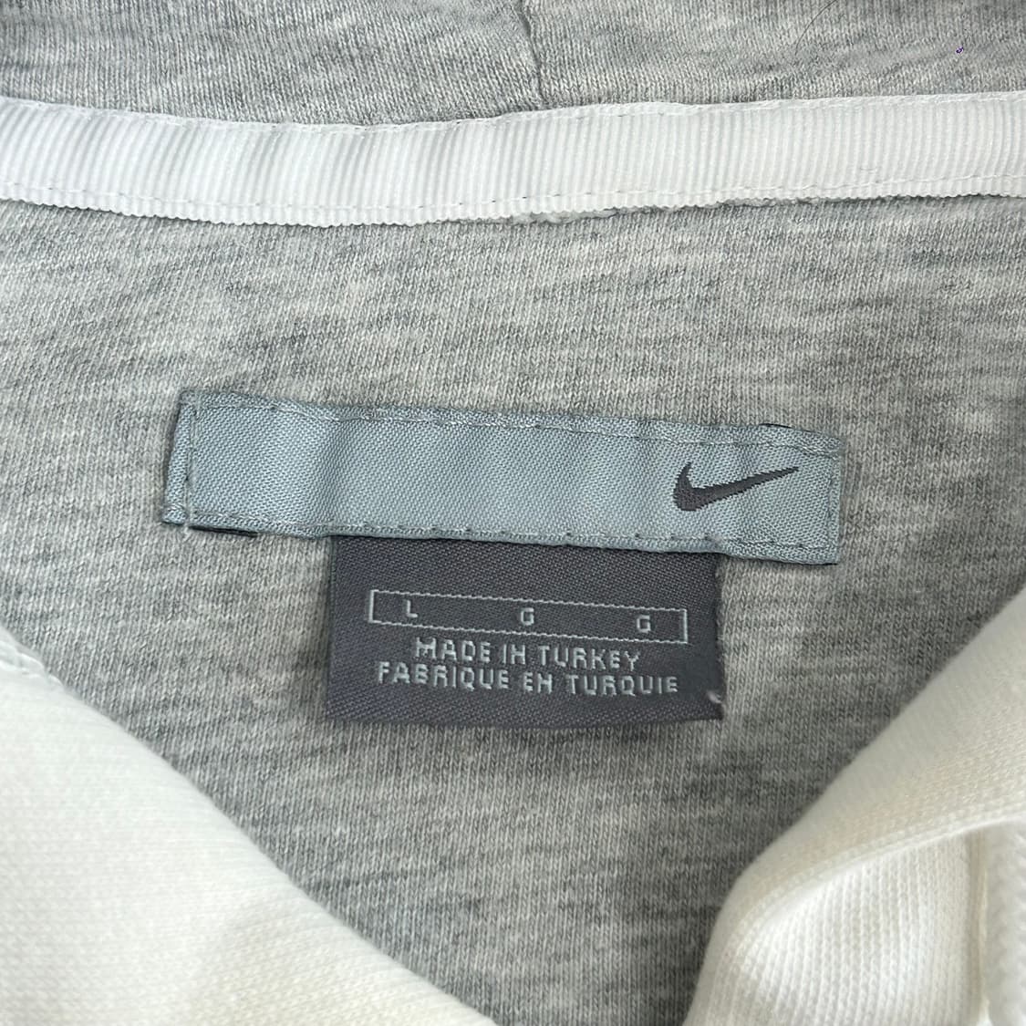 Nike 나이키 그린 스티치로고 아이보리 후드집업 상품이미지6