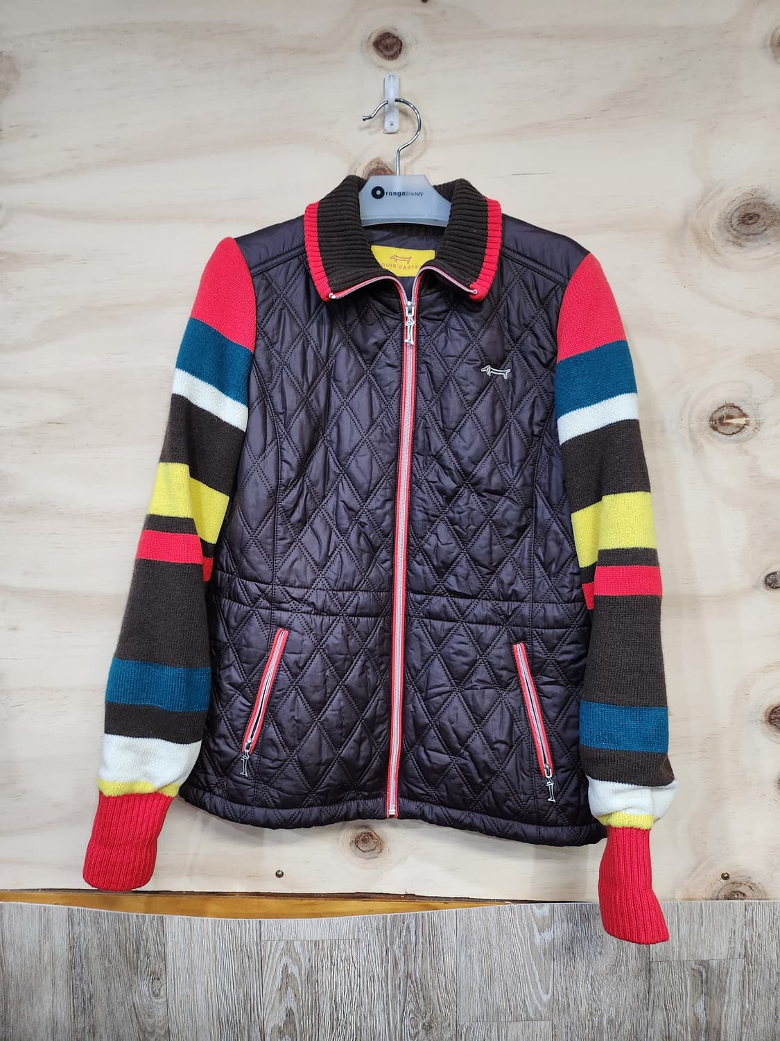 551) 루이까스텔 방풍 니트 배색 자켓 상품이미지1