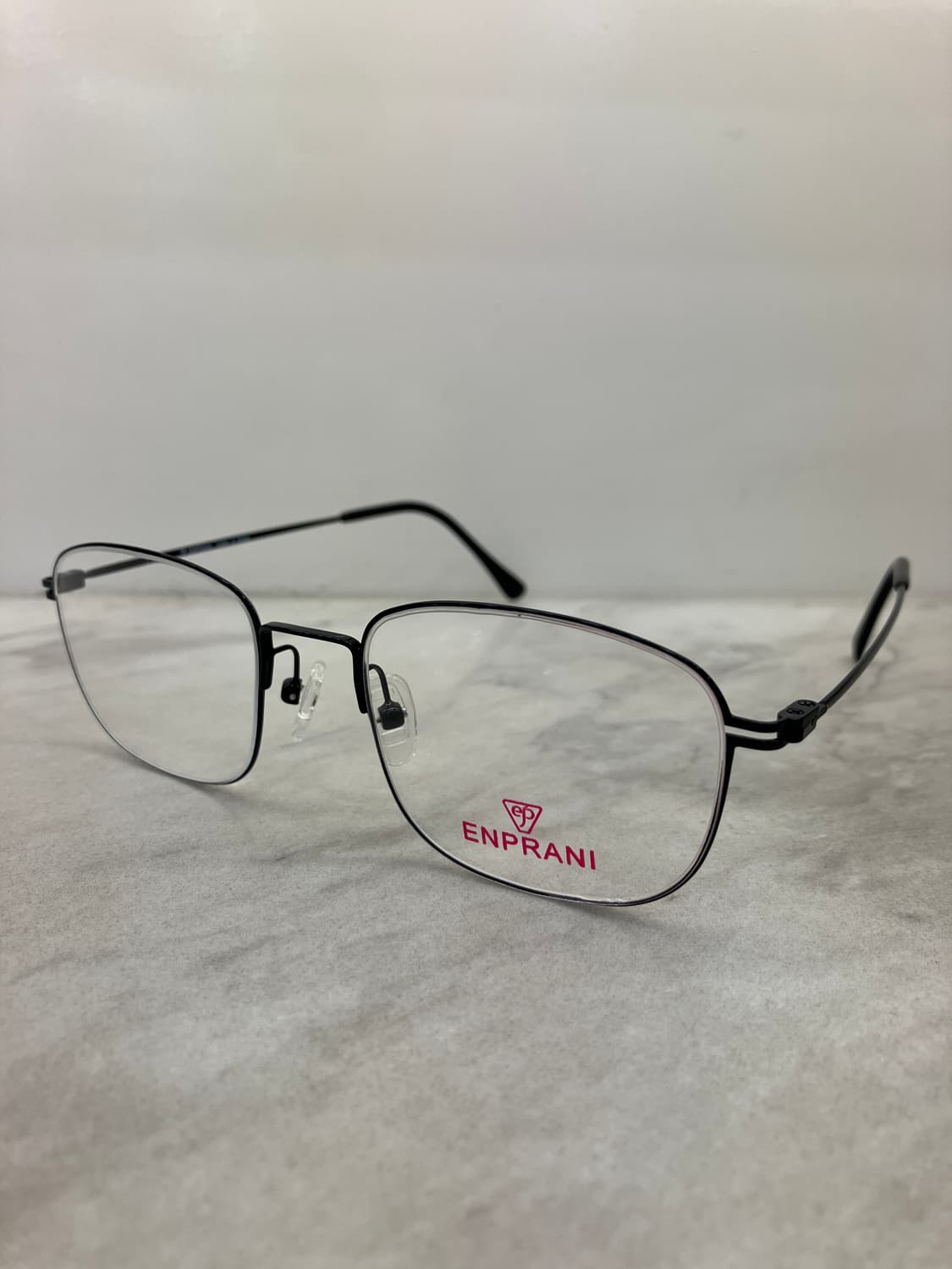 엔프라니 ENPRANI 블랙 스퀘어 역산각 메탈테 안경 상품이미지7