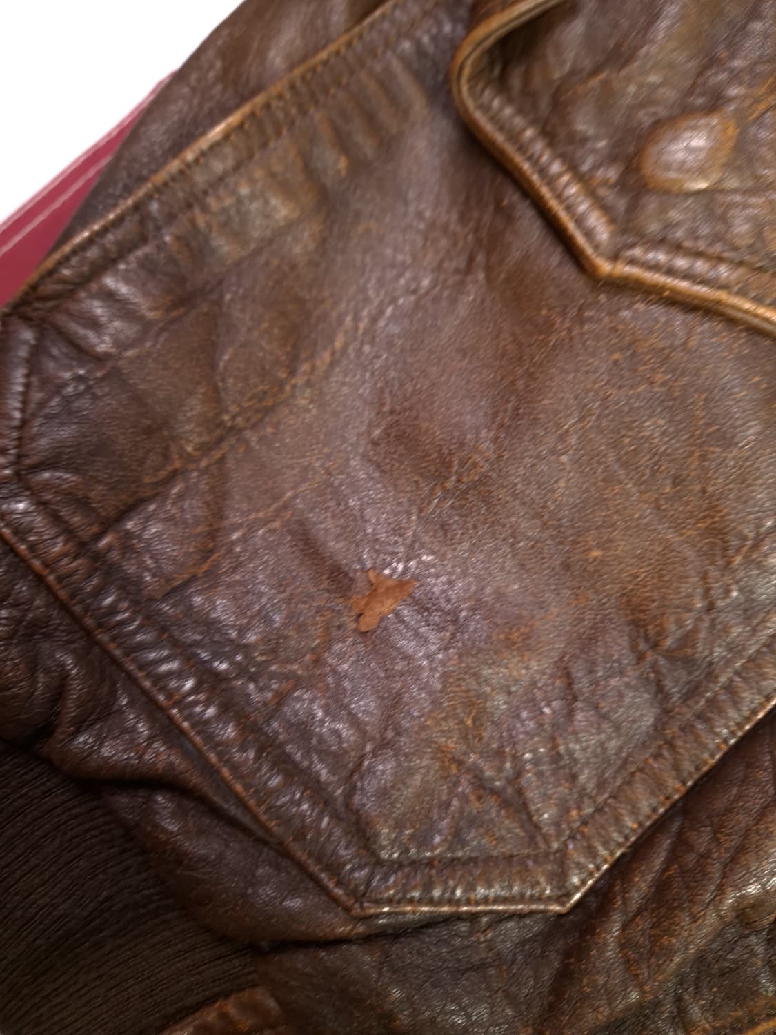 90's 일본판 미공군 A-2 리얼레더 항공자켓 상품이미지6