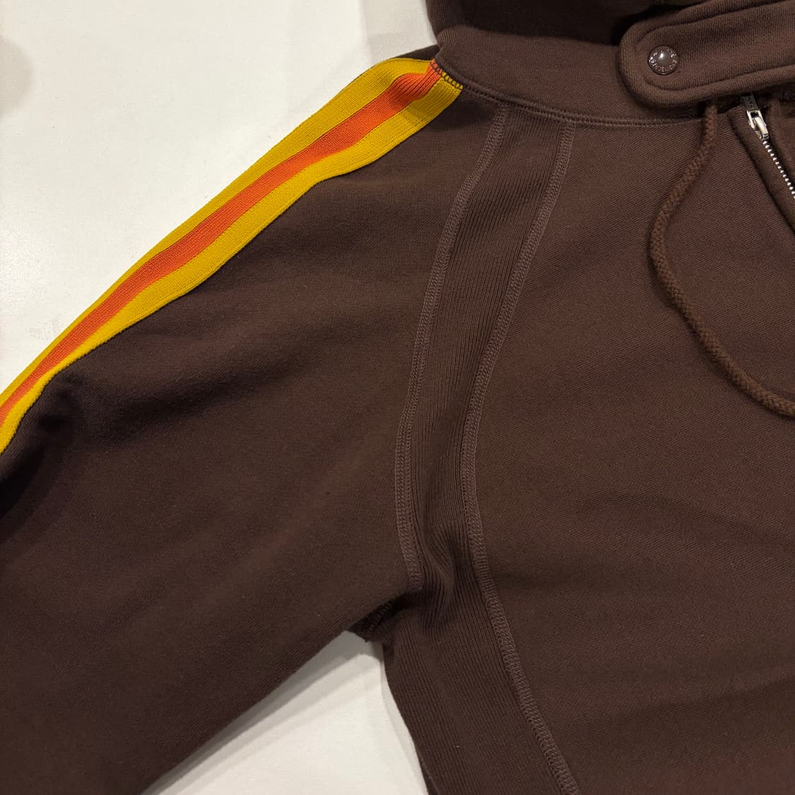 [L] 엔지니어드가먼츠 브라운 컬러 라인 후드집업 B690 상품이미지8