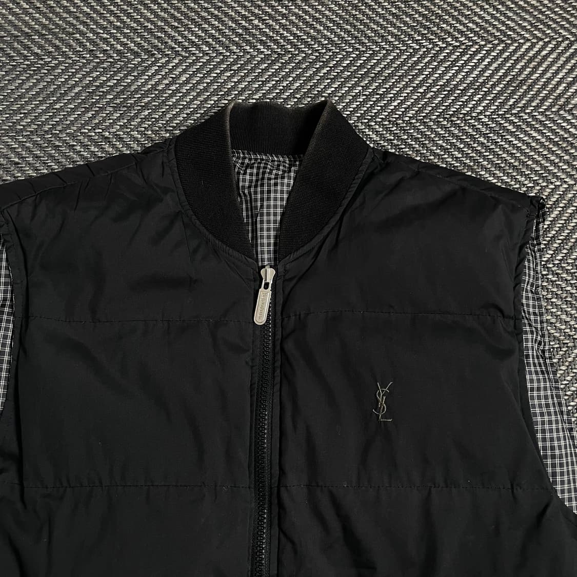 00s YSL 아카이브 입생로랑 리버시블 구스다운 베스트 y 4907 상품이미지3