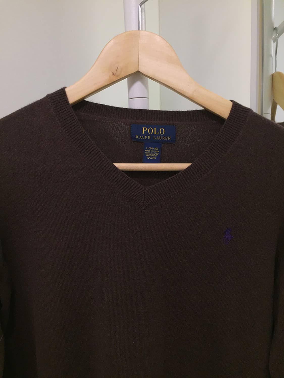 여성 폴로 V넥 니트 100 상품이미지5