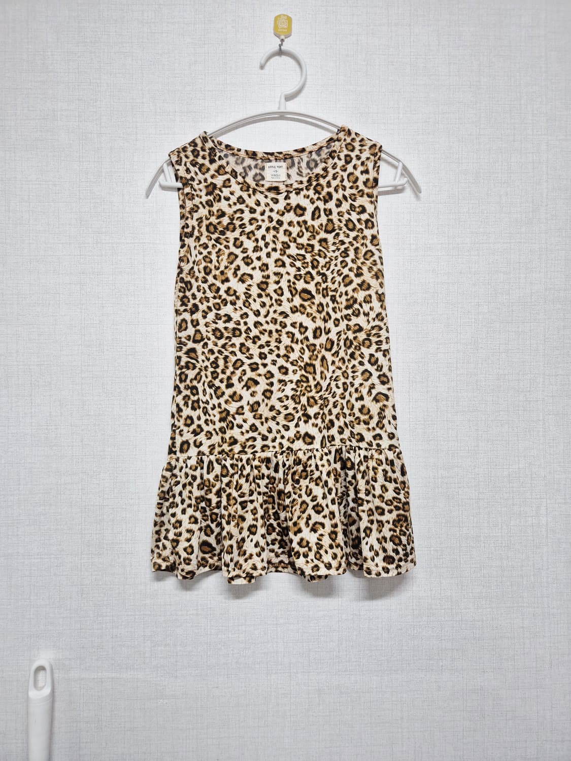 유아 레오파드 패턴 민소매 원피스 상품이미지1