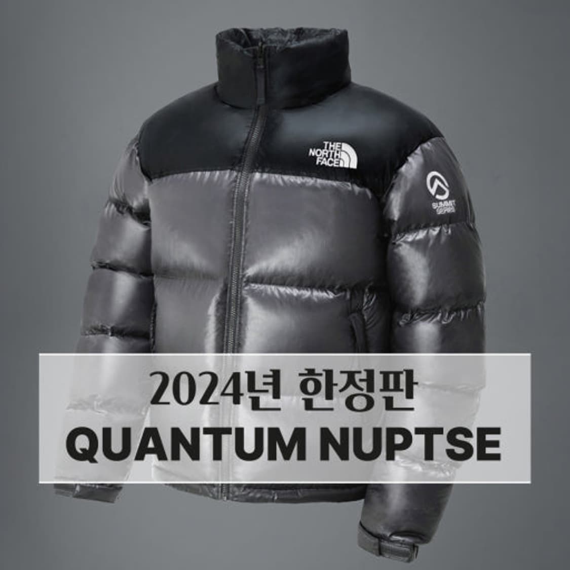 [XL] 노스페이스 2024 한정판 퀀텀 눕시 패딩 실버그레이 상품이미지1