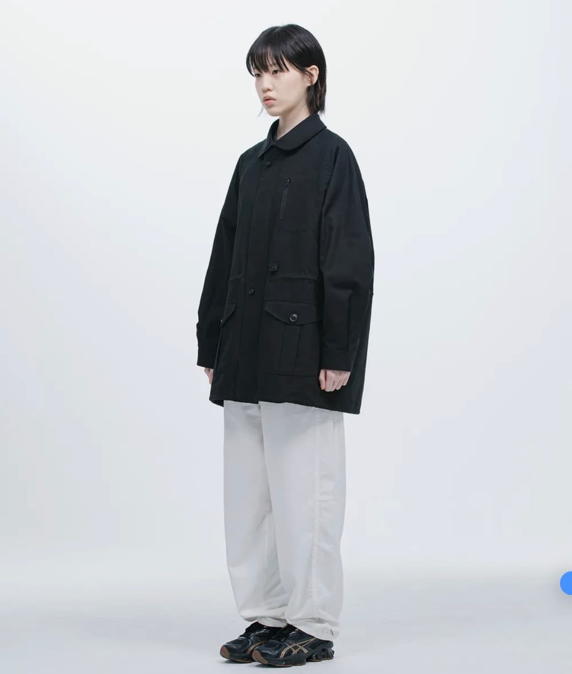오헤시오 TRENCH COLLAR JUMPER, BLACK 상품이미지3