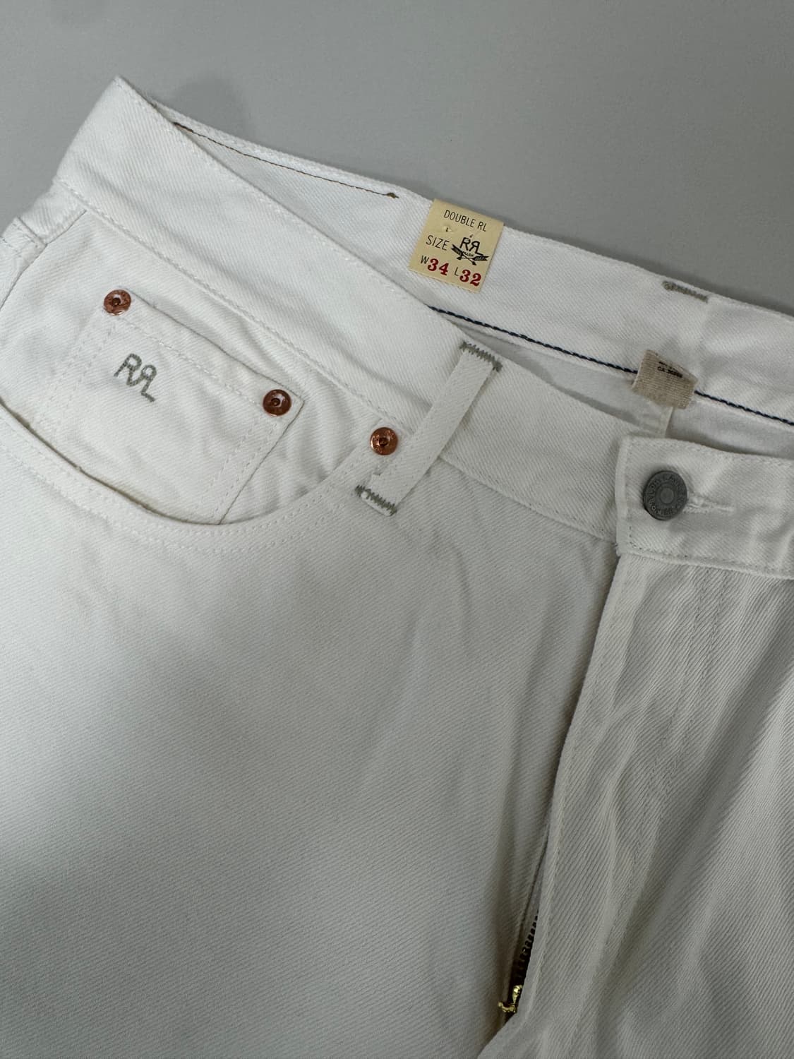 RRL 슬림핏 에크루 데님 상품이미지5