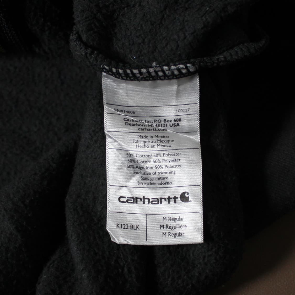 Carhartt 칼하트 k122 오리지널핏 후드집업 상품이미지6