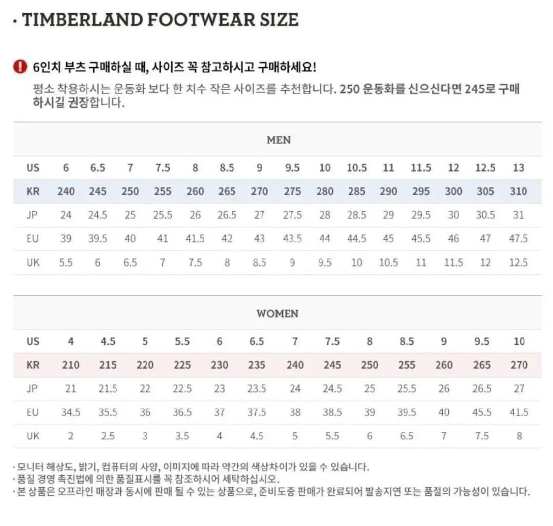 팀버랜드 6인치 5W 상품이미지7