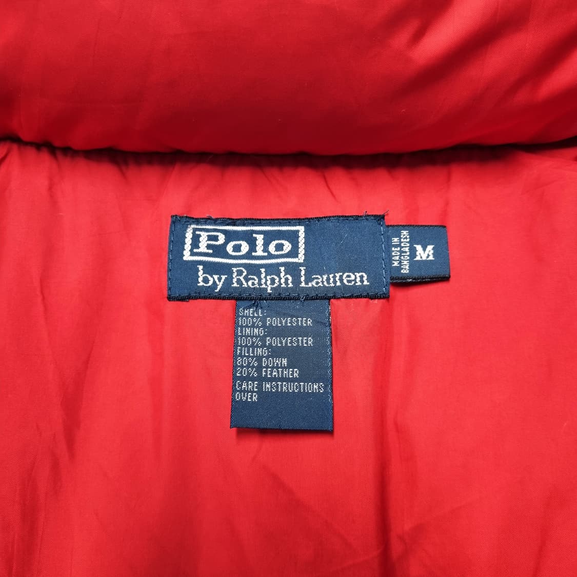 90s 빈티지 폴로랄프로렌 엘름우드 패딩 레드 - M 상품이미지10