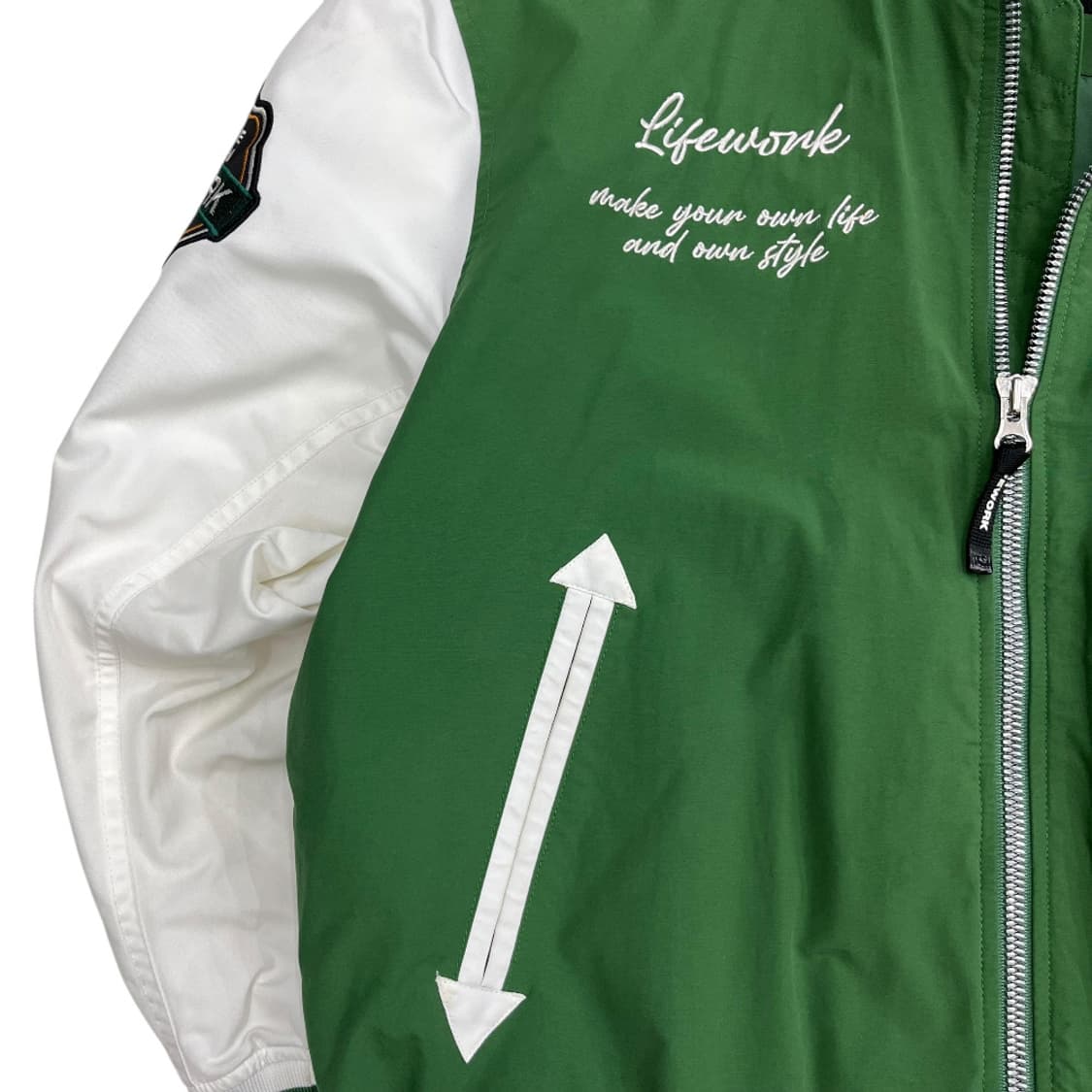 라이프워크 힙 도그 그린 바시티 자켓 M ( 발매가 199000원 ) 상품이미지8