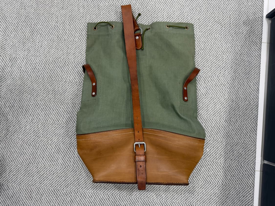 (레어 소장용) 귀한 스위스군 캔버스가죽백 상품이미지3