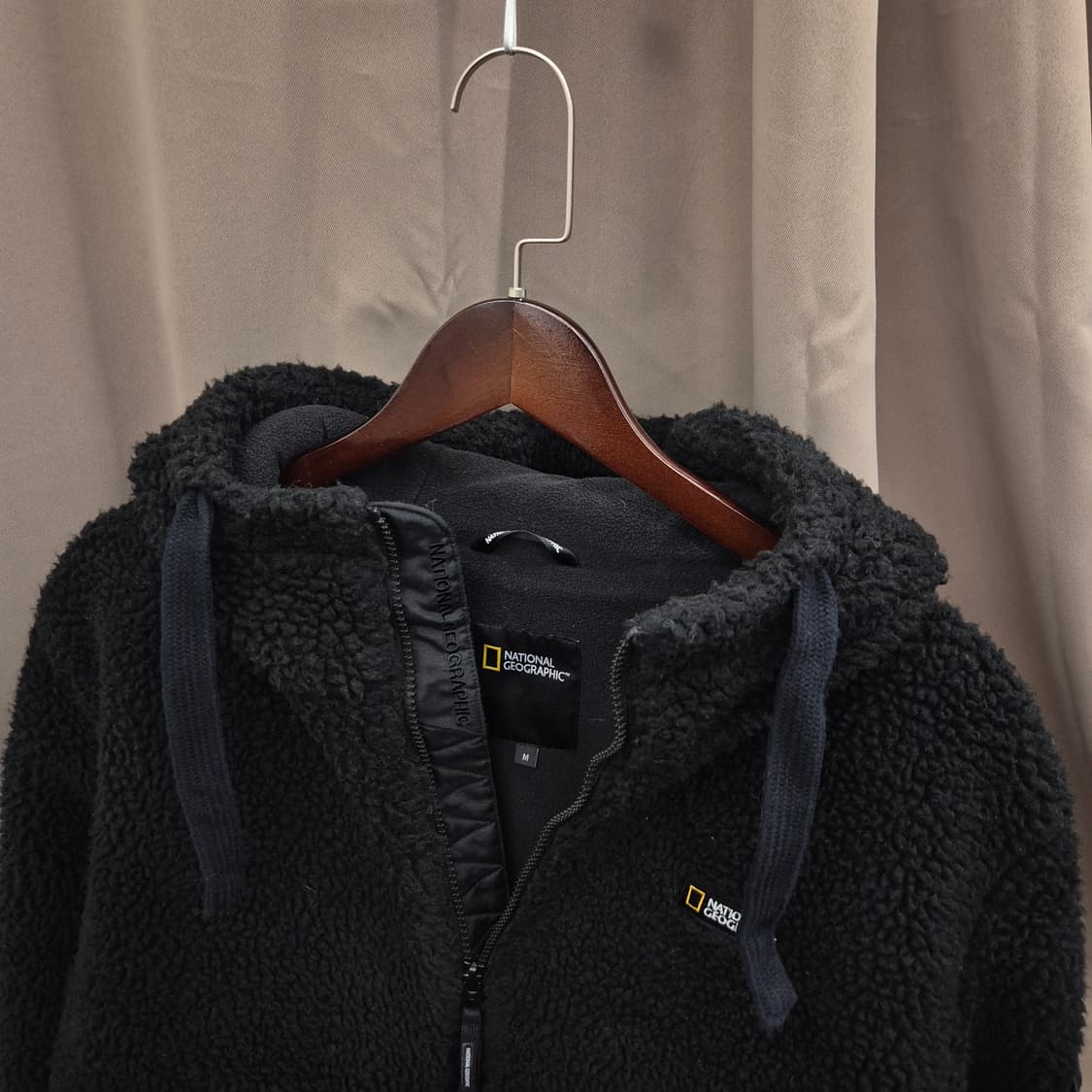 내셔널지오그래픽 후리스 후드 집업 M 상품이미지2