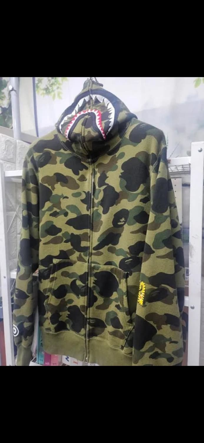 BAPE 카모 샤크 후드집업 상품이미지2