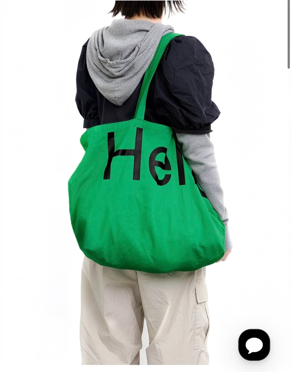 헬로듀드 빅 토트백 그린 상품이미지2