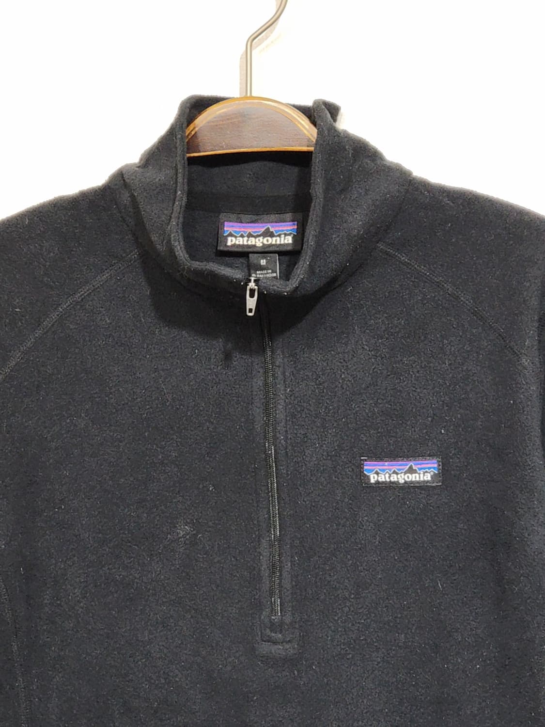 (L) 파타고니아 반집업 티셔츠 블랙 긴팔티 등산복  상품이미지2