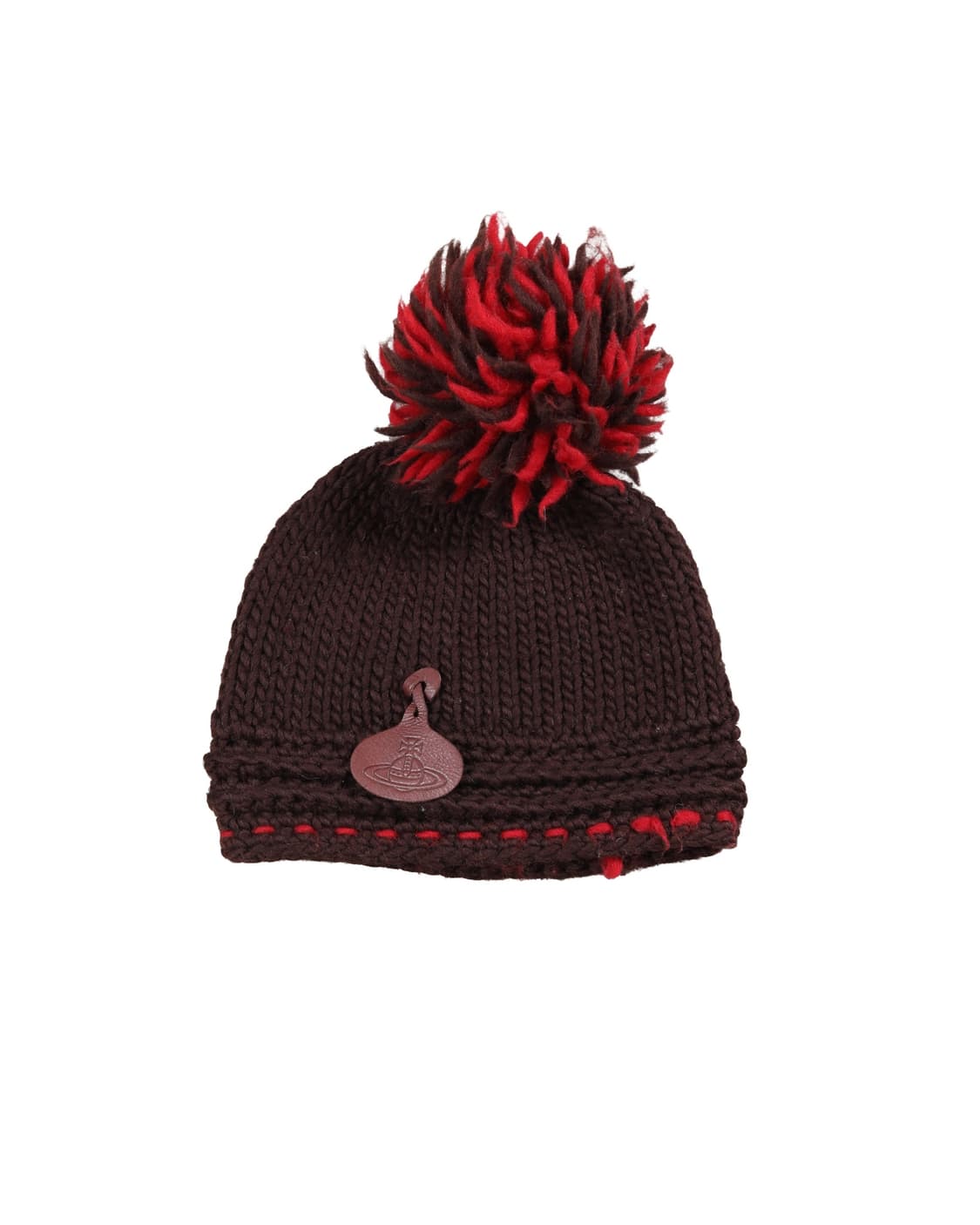 Vivienne Orb Pom Pom Wool Knit Beanie  상품이미지1
