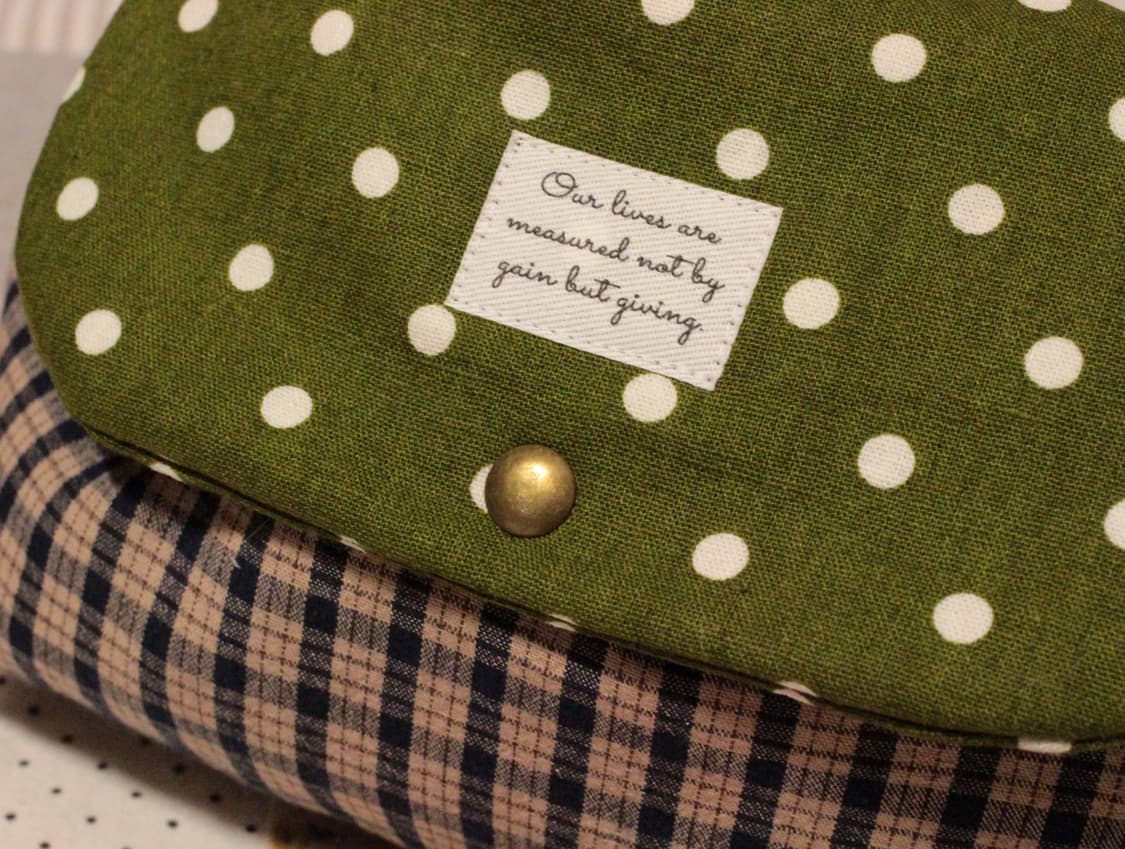 핸드메이드 키링 도트 밴딩 파우치 상품이미지2