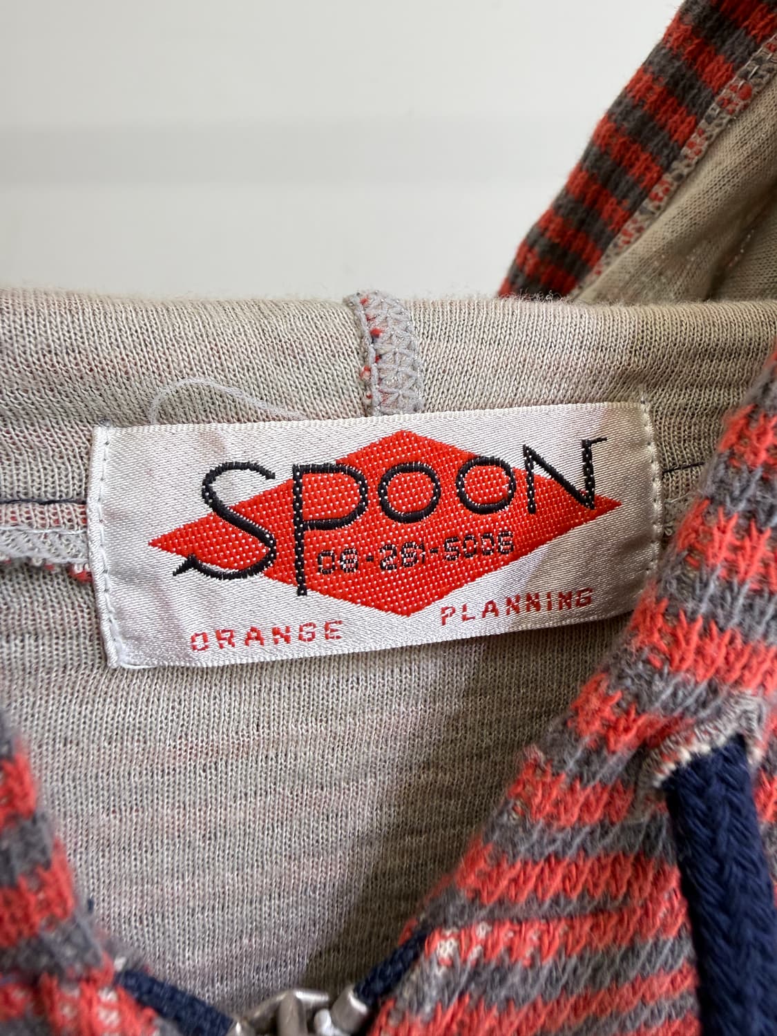 빈티지 SPOON (Made in Japan) 스트라이프 후드집업 상품이미지6