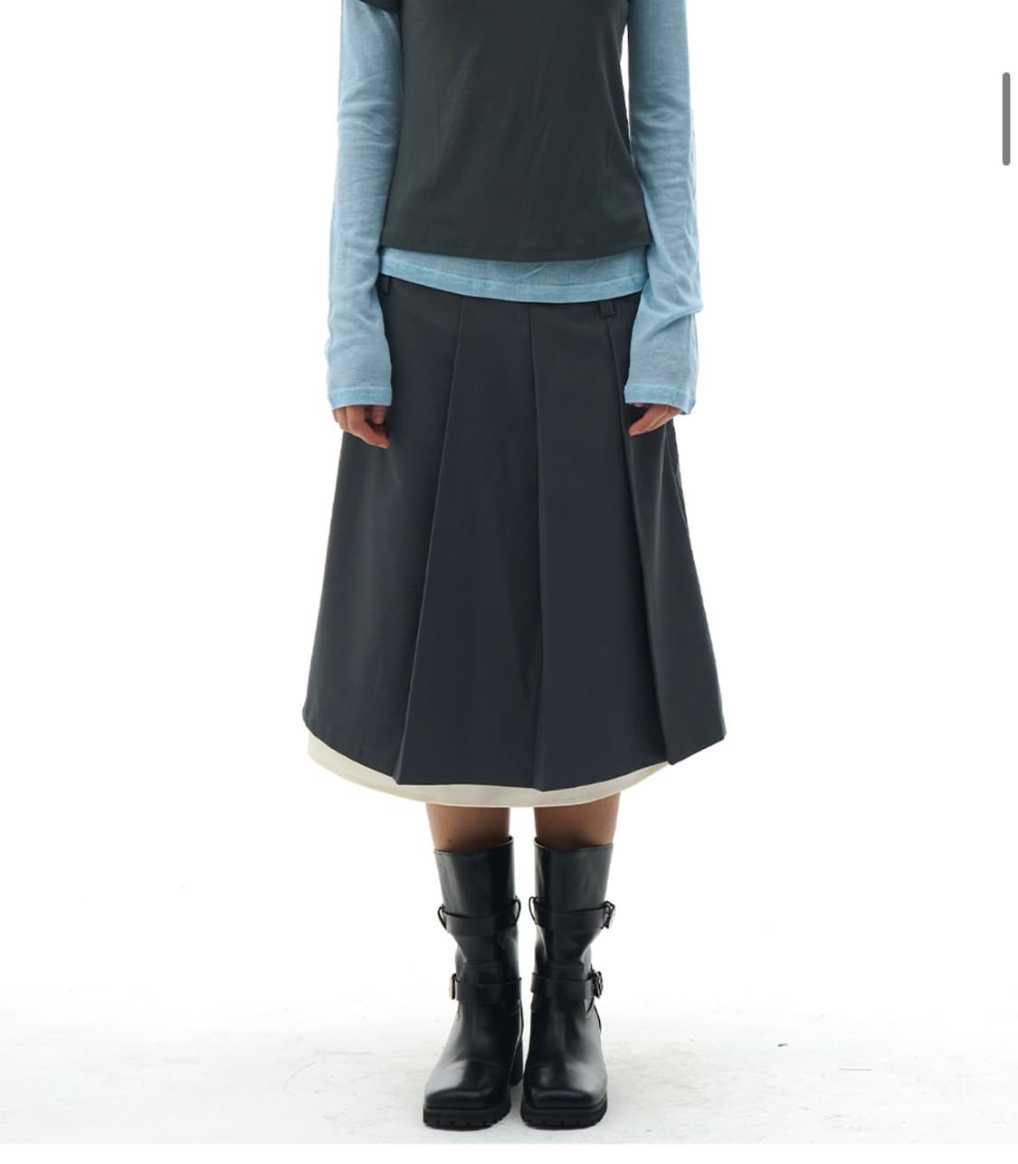 플레이스스튜디오 레이어드 스커트 상품이미지2