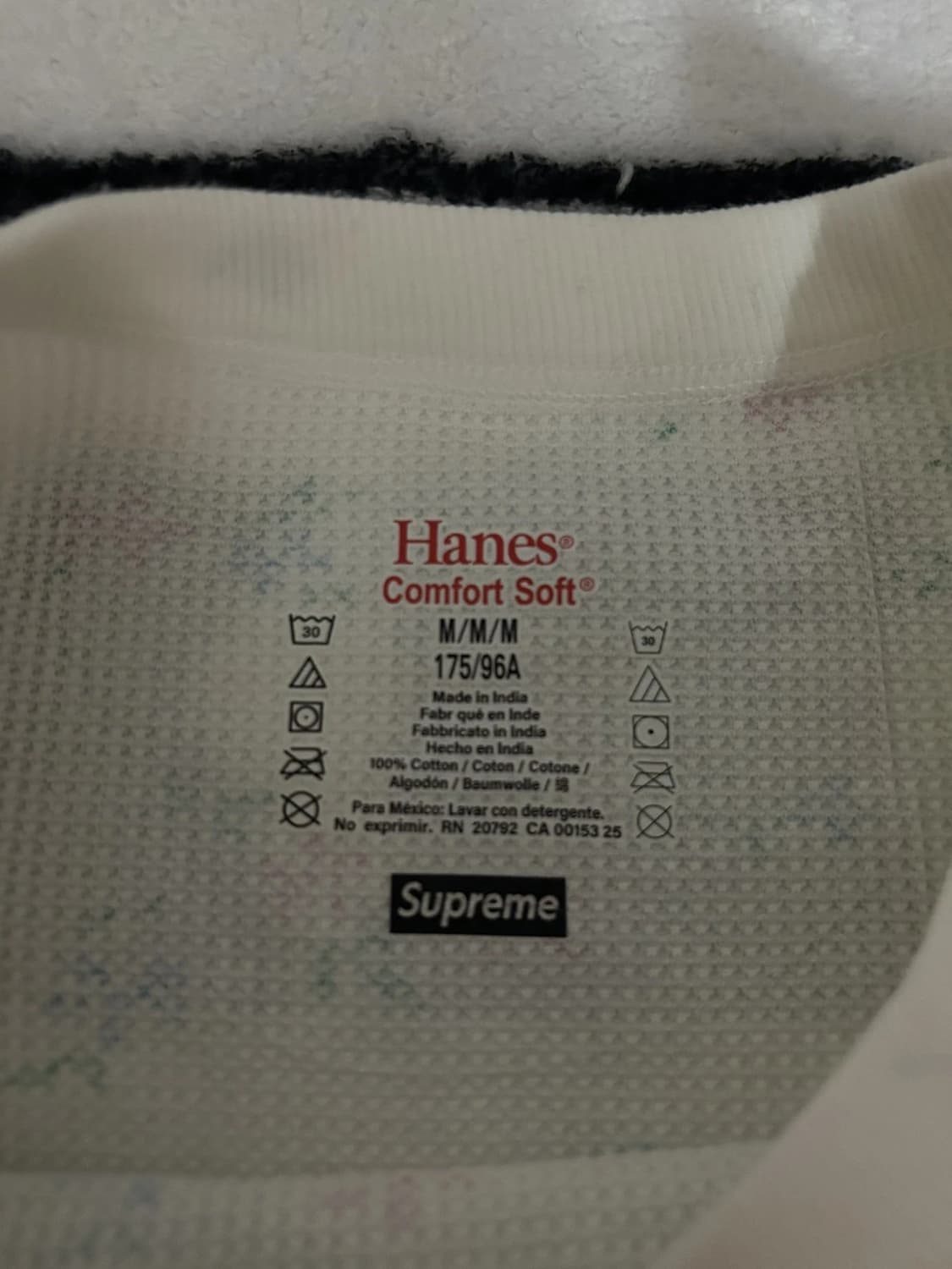 슈프림 헤인즈 본즈 써멀 크루 플로럴 상품이미지3