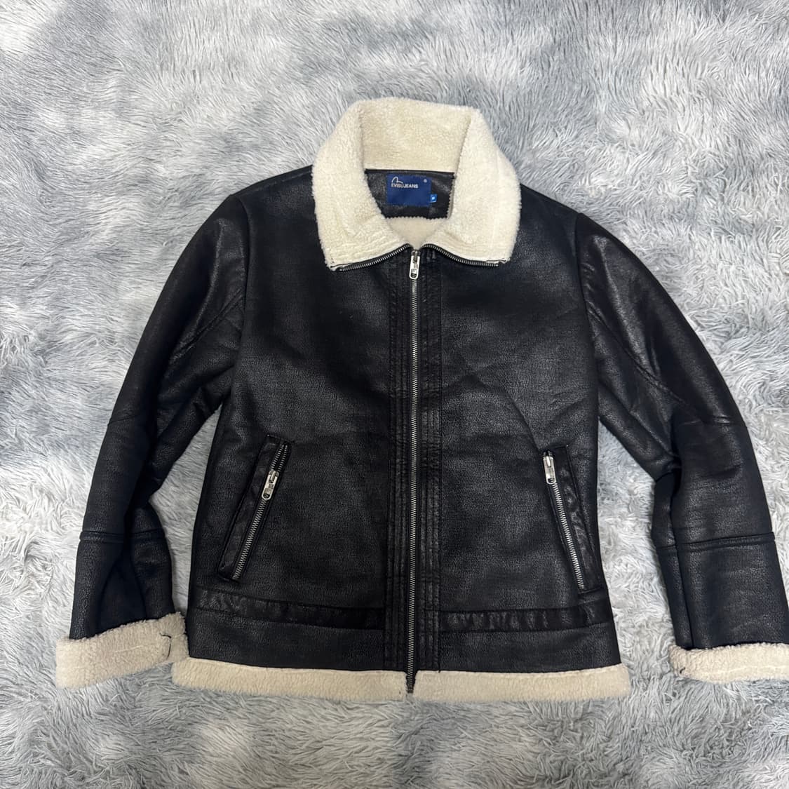 에비수 무스탕자켓 M사이즈  상품이미지1