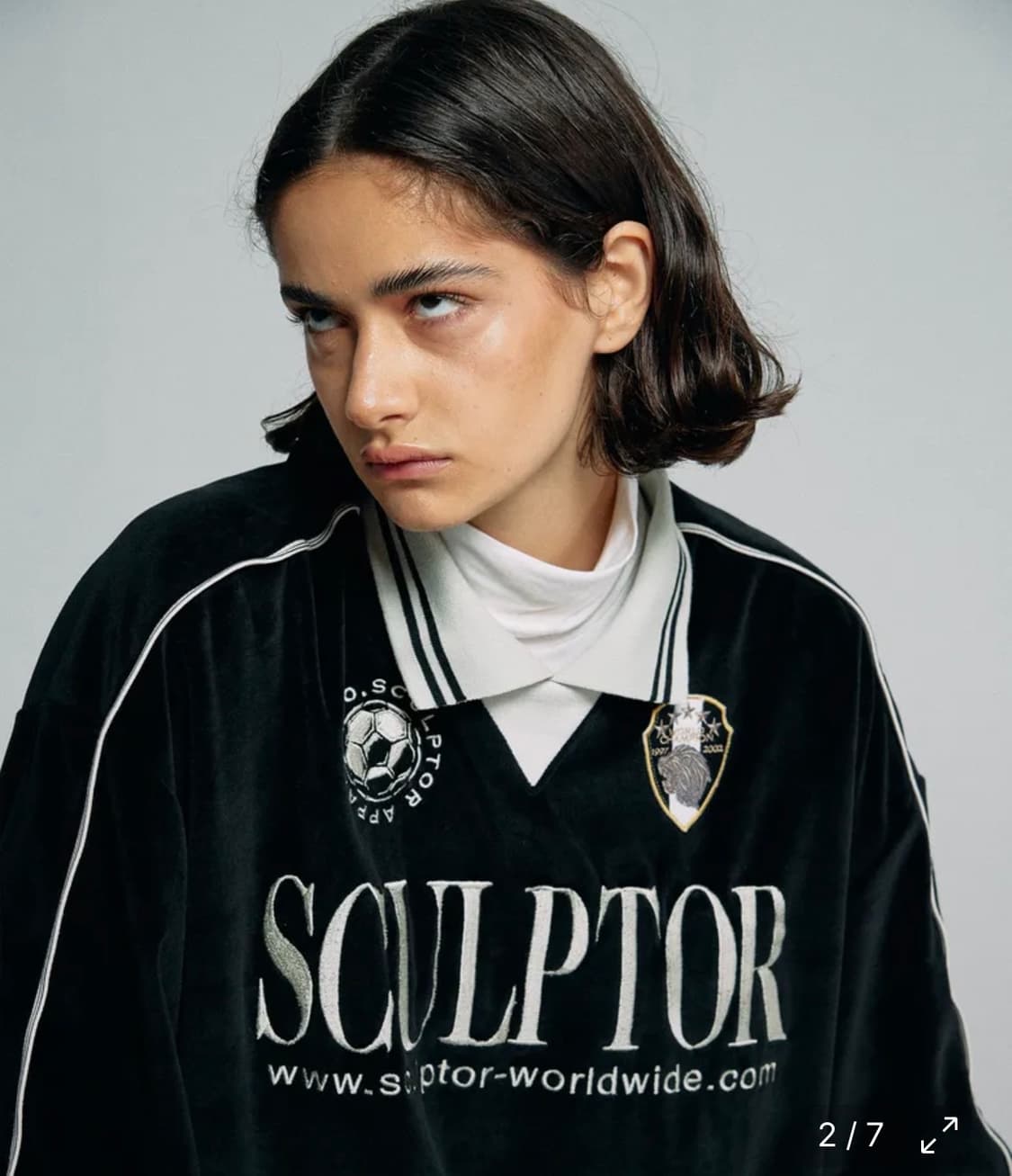 스컬프터 Velour Soccer Jersey Black 상품이미지1