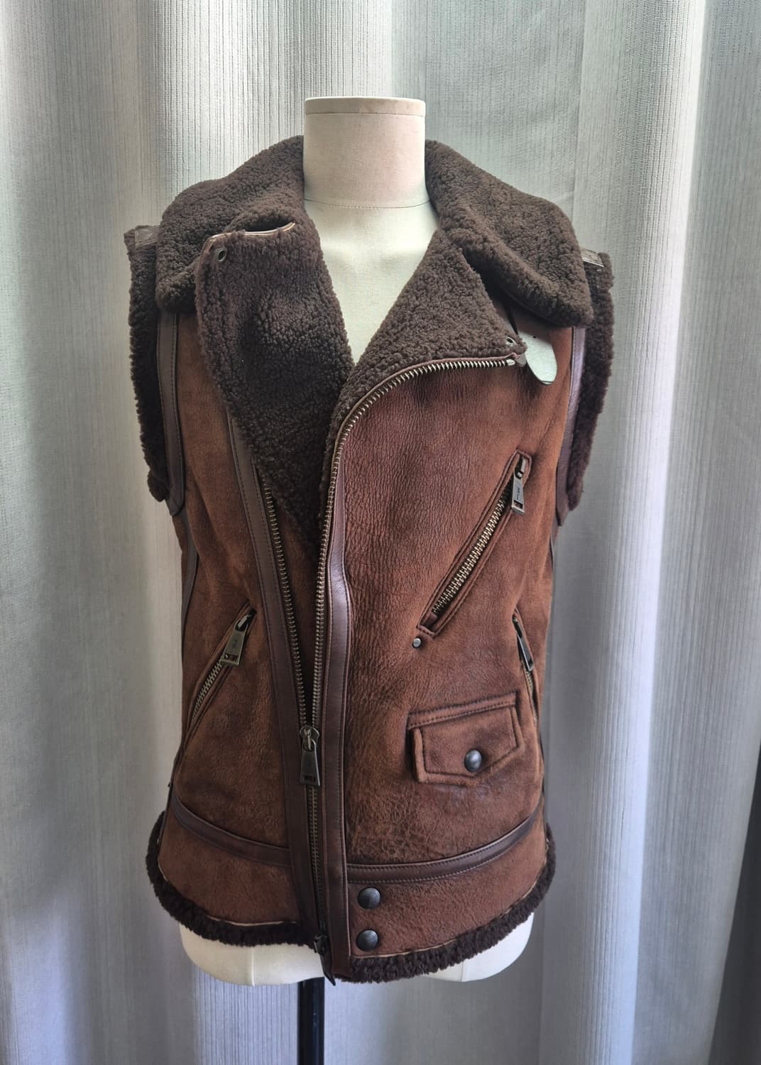 폴로 랄프로렌 무스탕 조끼 XS#최상급 상품이미지4