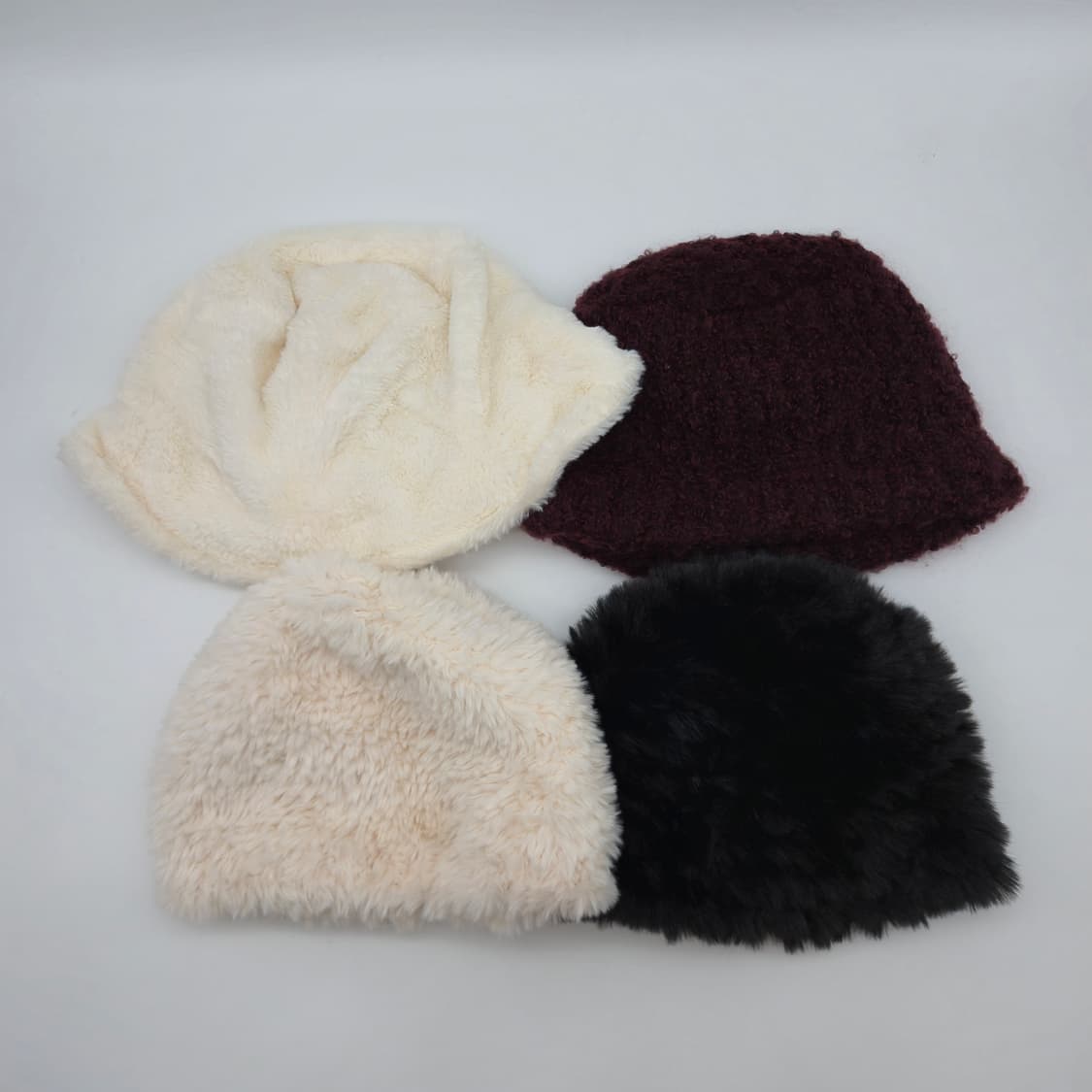 겨울 빈티지 비니/버킷햇/벙거지/털모자 4종[BF10445-154-36] 상품이미지2