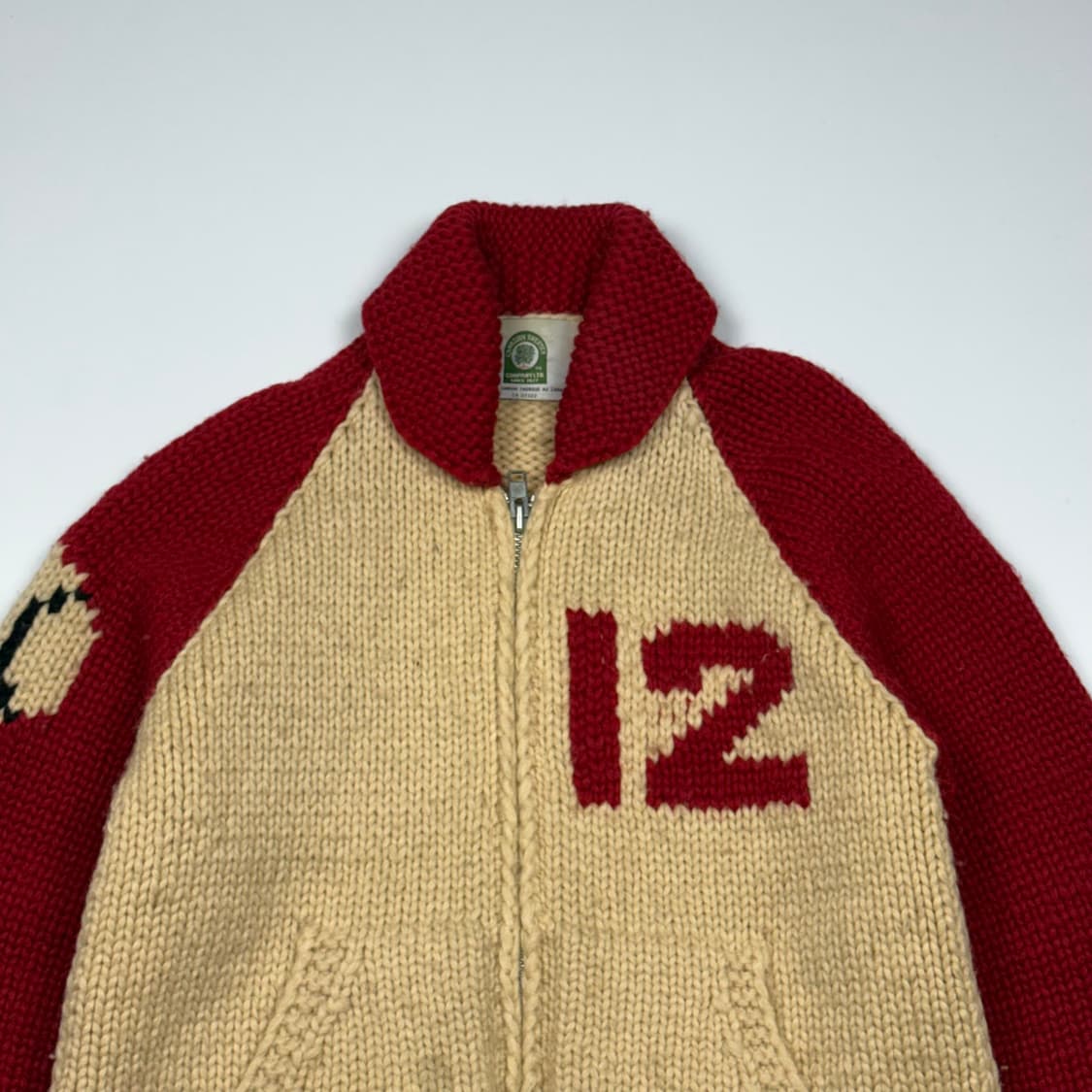 (95) 캐나다 빈티지 베이스볼 코위찬 가디건 상품이미지3