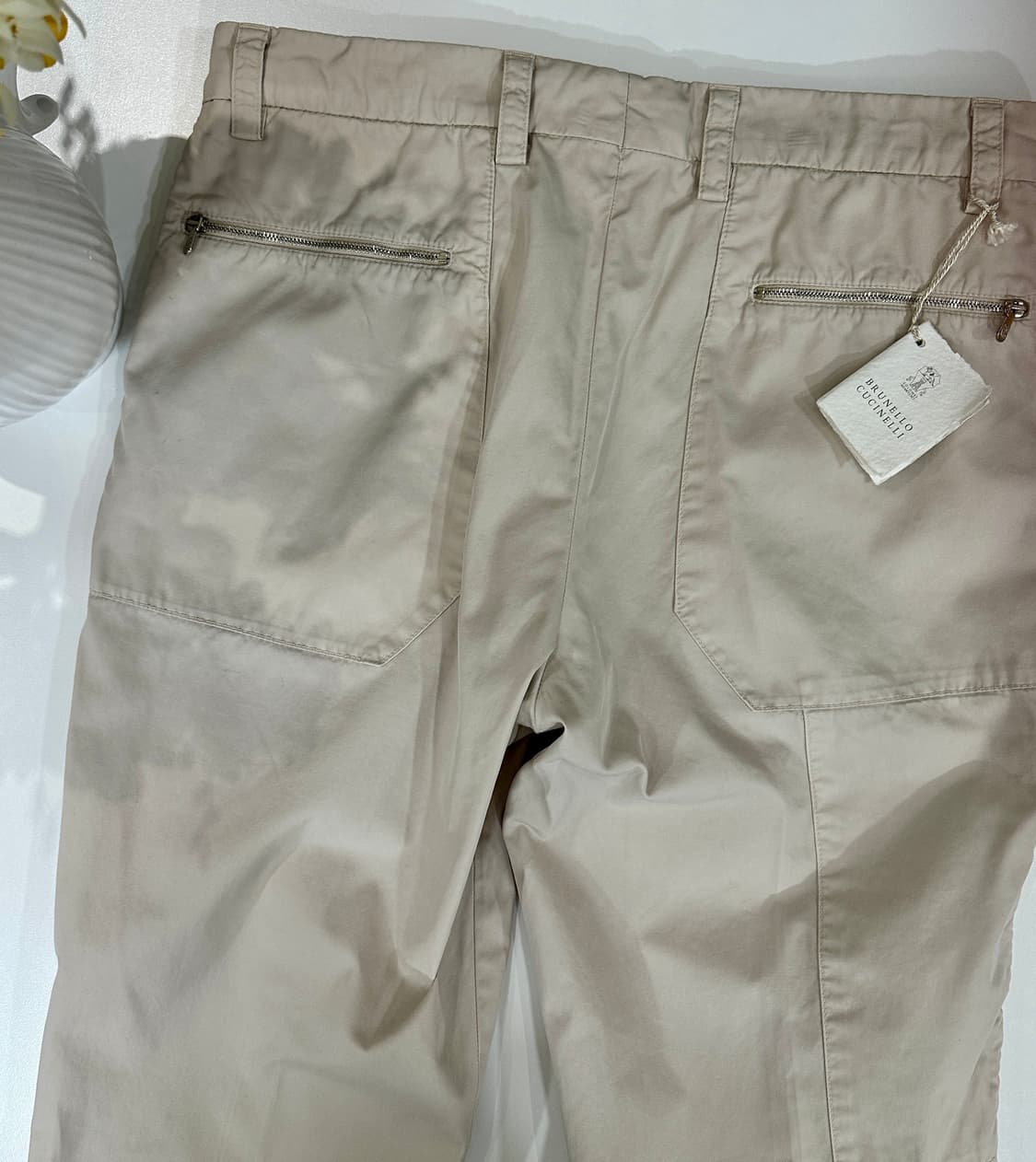 브루넬로 쿠치넬리 백포켓 치노 팬츠   컬러 아이보리  사이즈 48 /  상품이미지3
