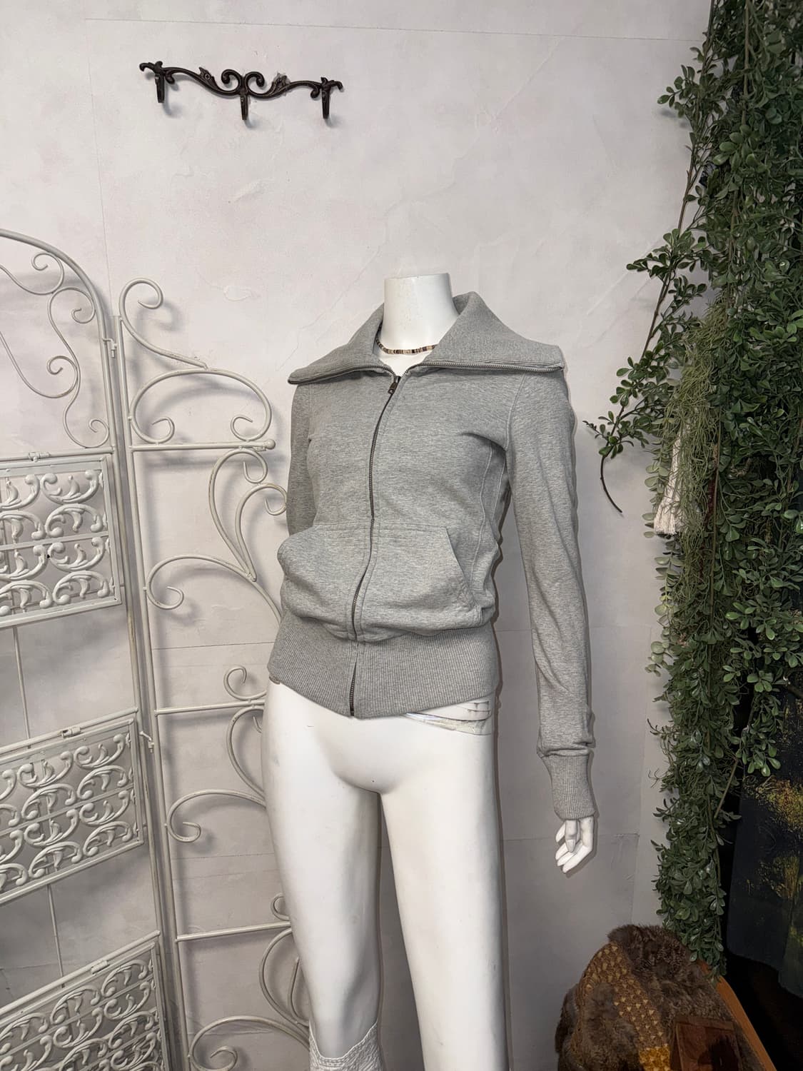 DIESEL gray logo graphic sweat jacket  상품이미지8