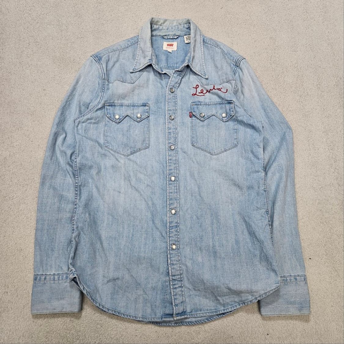리바이스 체인스티치 웨스턴 셔츠 S 상품이미지1