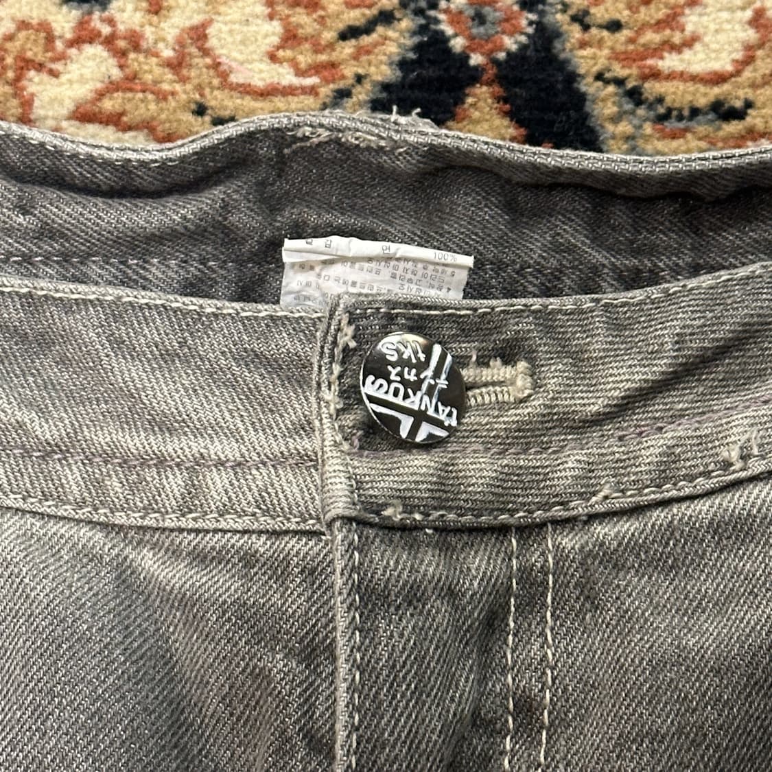 오리엔탈 자수 데님 팬츠 (30) y2k 펑크 상품이미지5