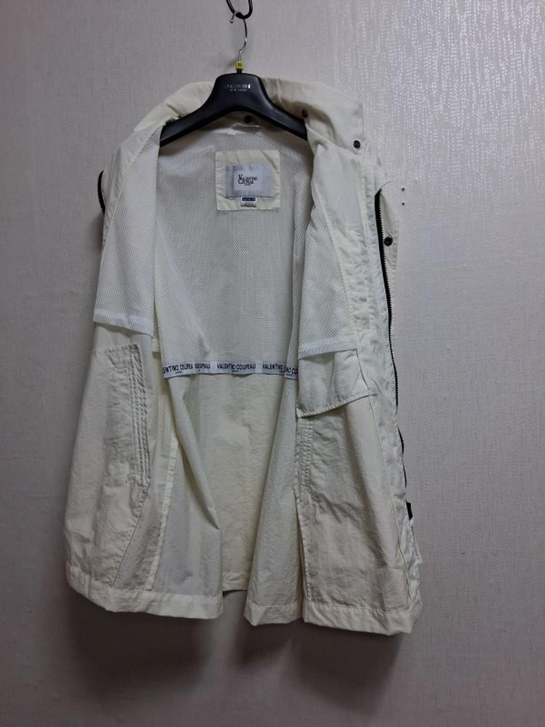 일본빈티지 Vlentino COUPEAU 남여  오버핏 아이보리바람막이점 상품이미지4