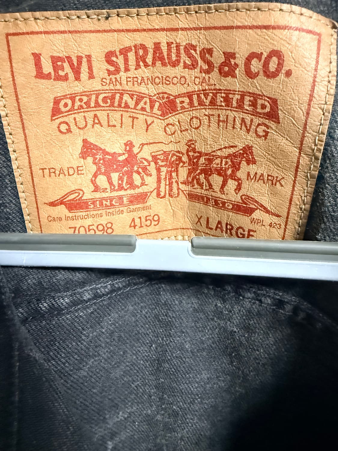 리바이스 70598-4159 흑청 XL 상품이미지4