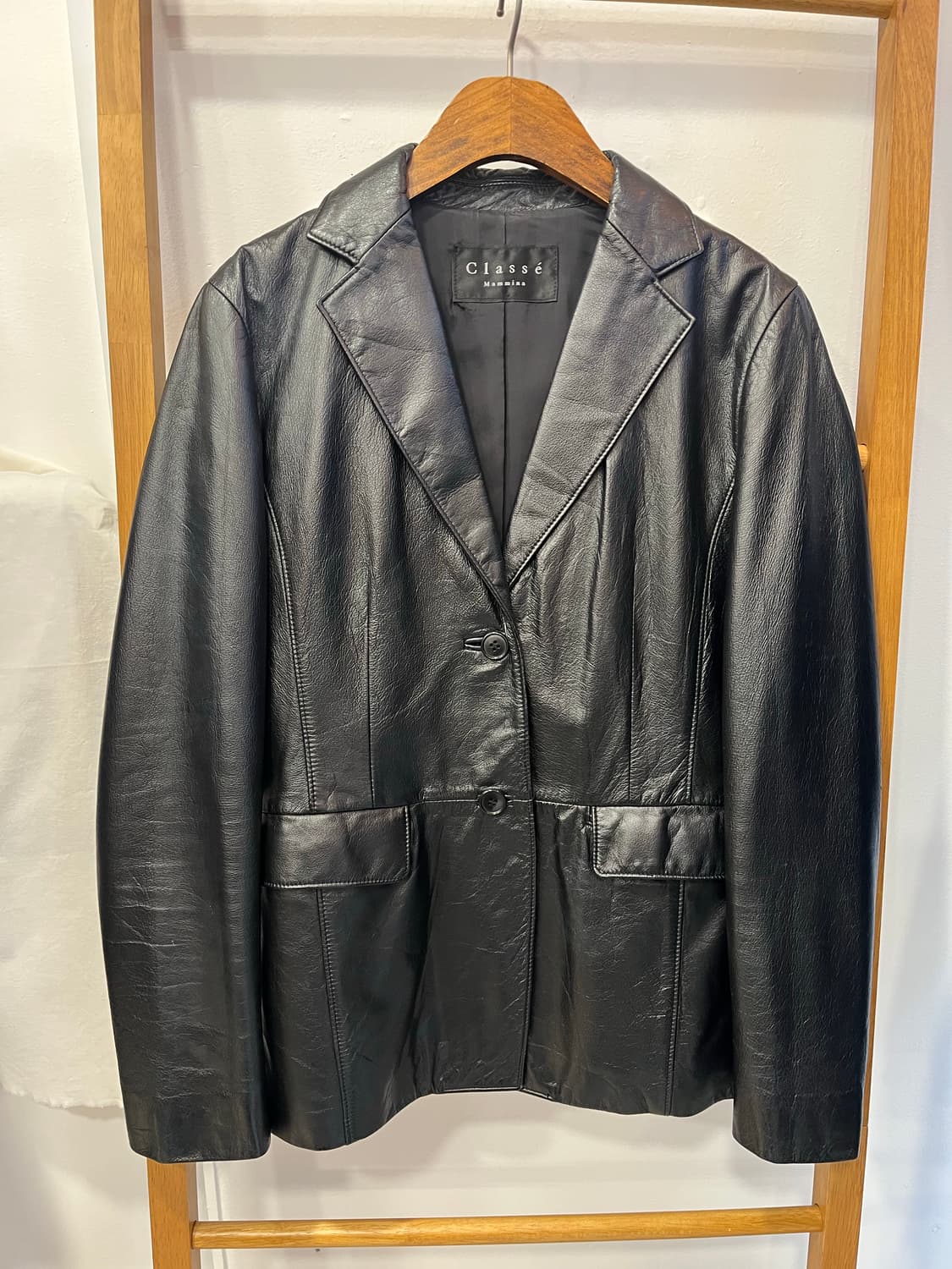 Classe 소가죽 블랙 자켓 상품이미지1